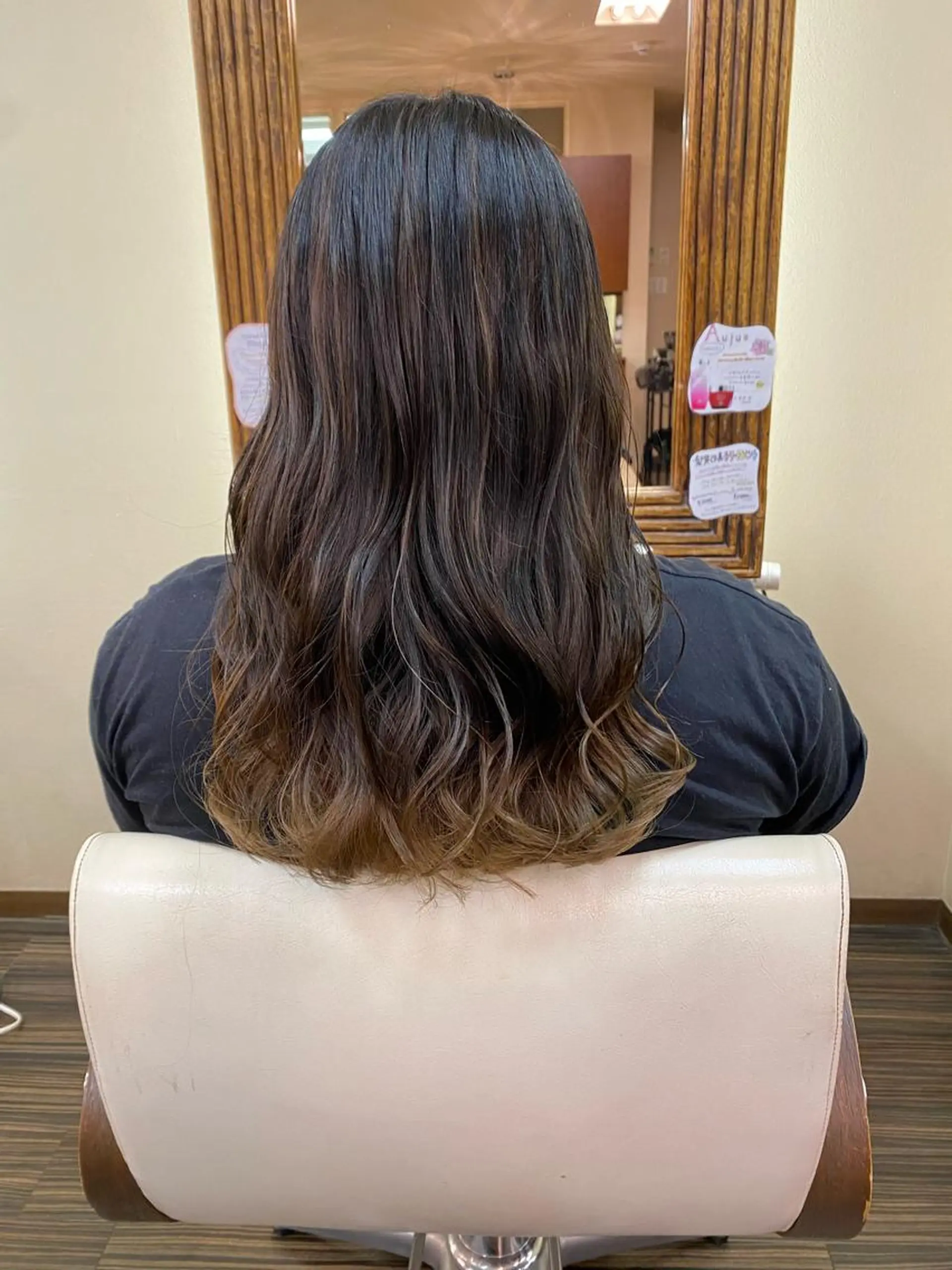 セミロング カラー ヘアアレンジ メンズ ヘアカラー トリートメント 加藤 瑠美のヘアスタイル