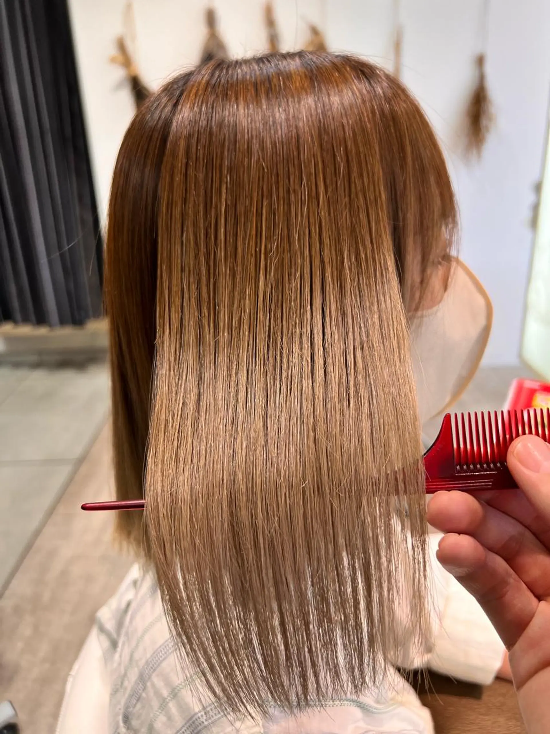 ミディアム パーマ 酸性ストレート ストレートパーマ 柳澤 和也のヘアスタイル