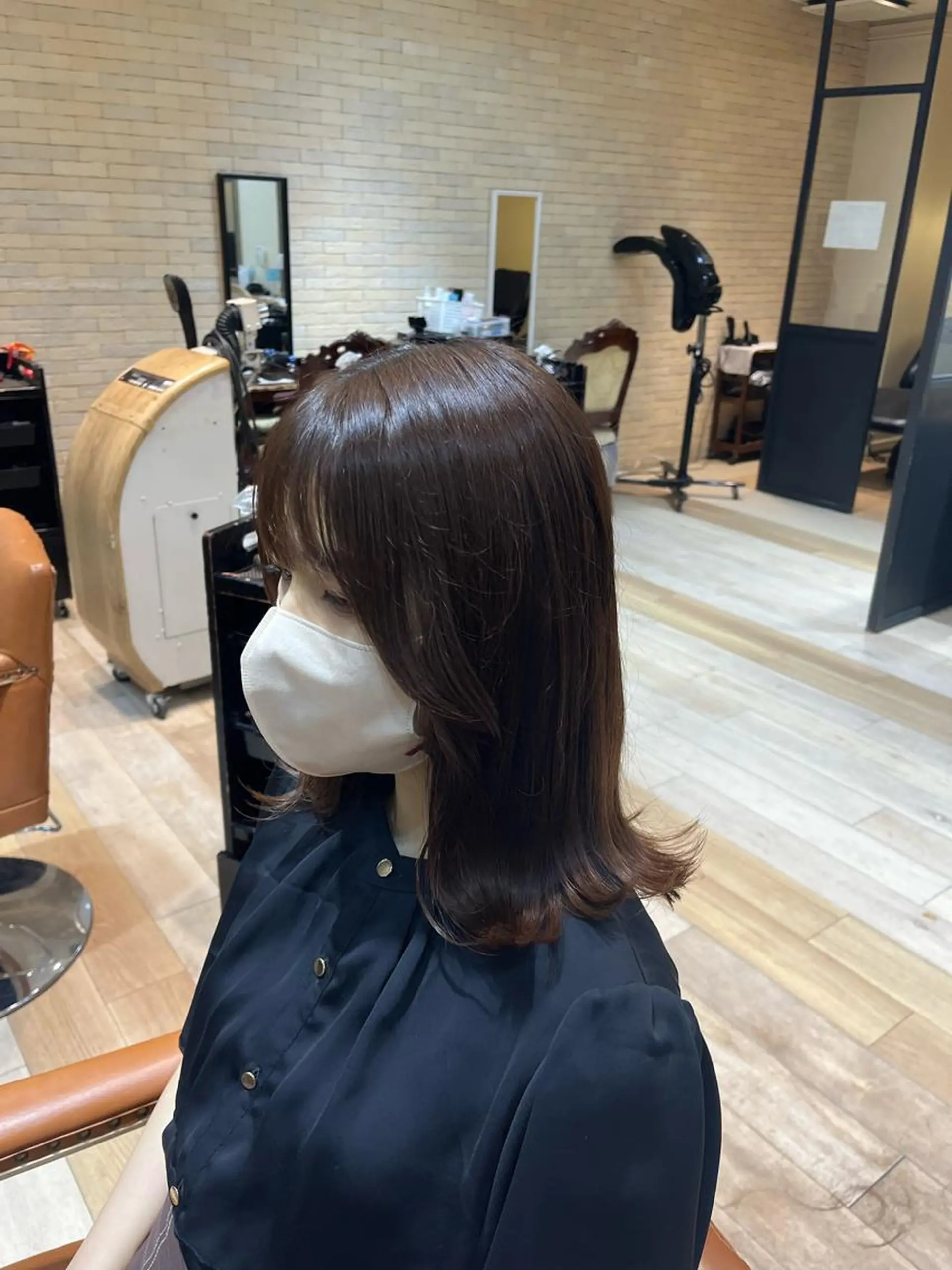 ミディアム KOKORO 中村 朱里のヘアスタイル