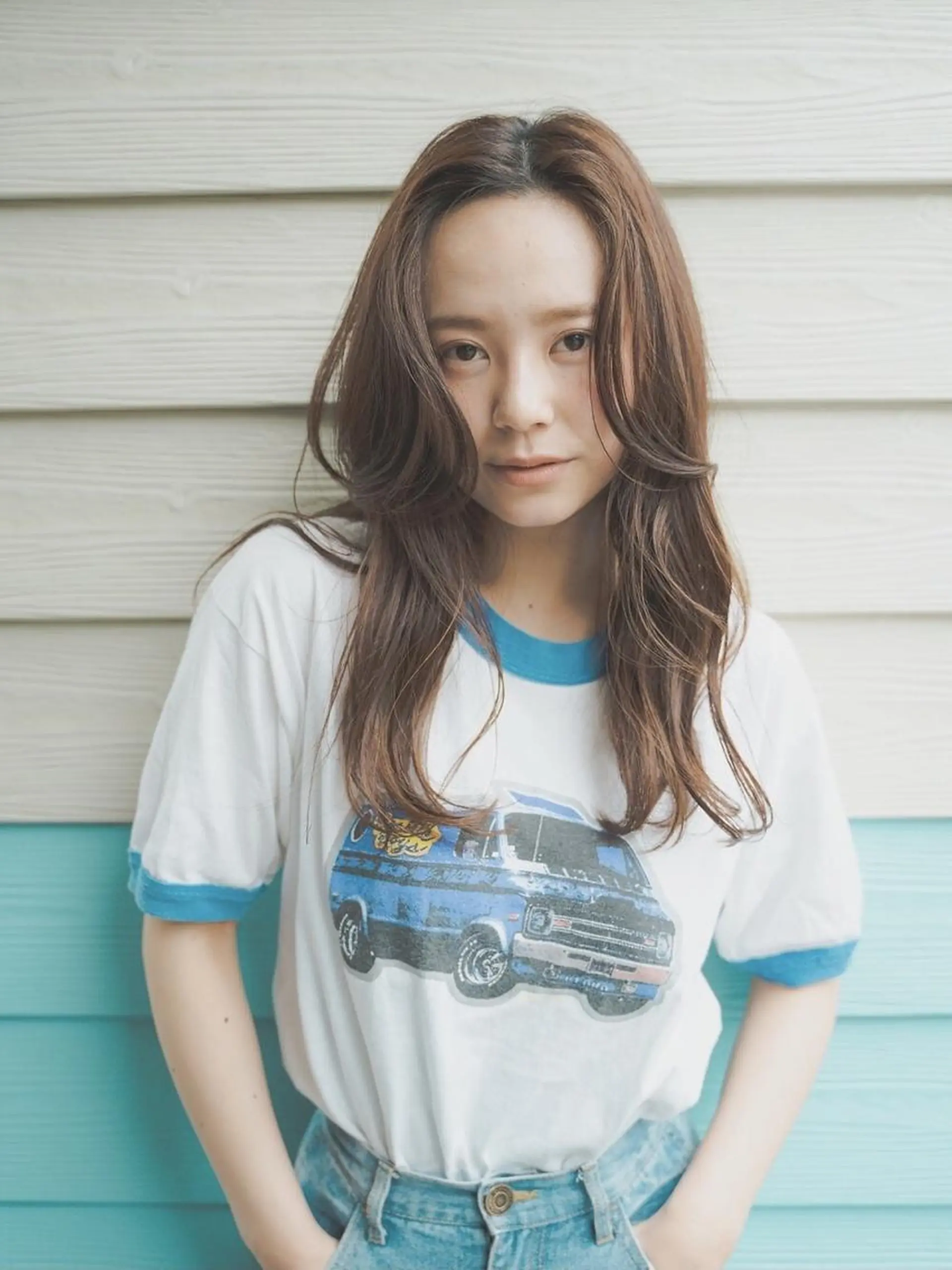 ロング 柳下 涼のヘアスタイル