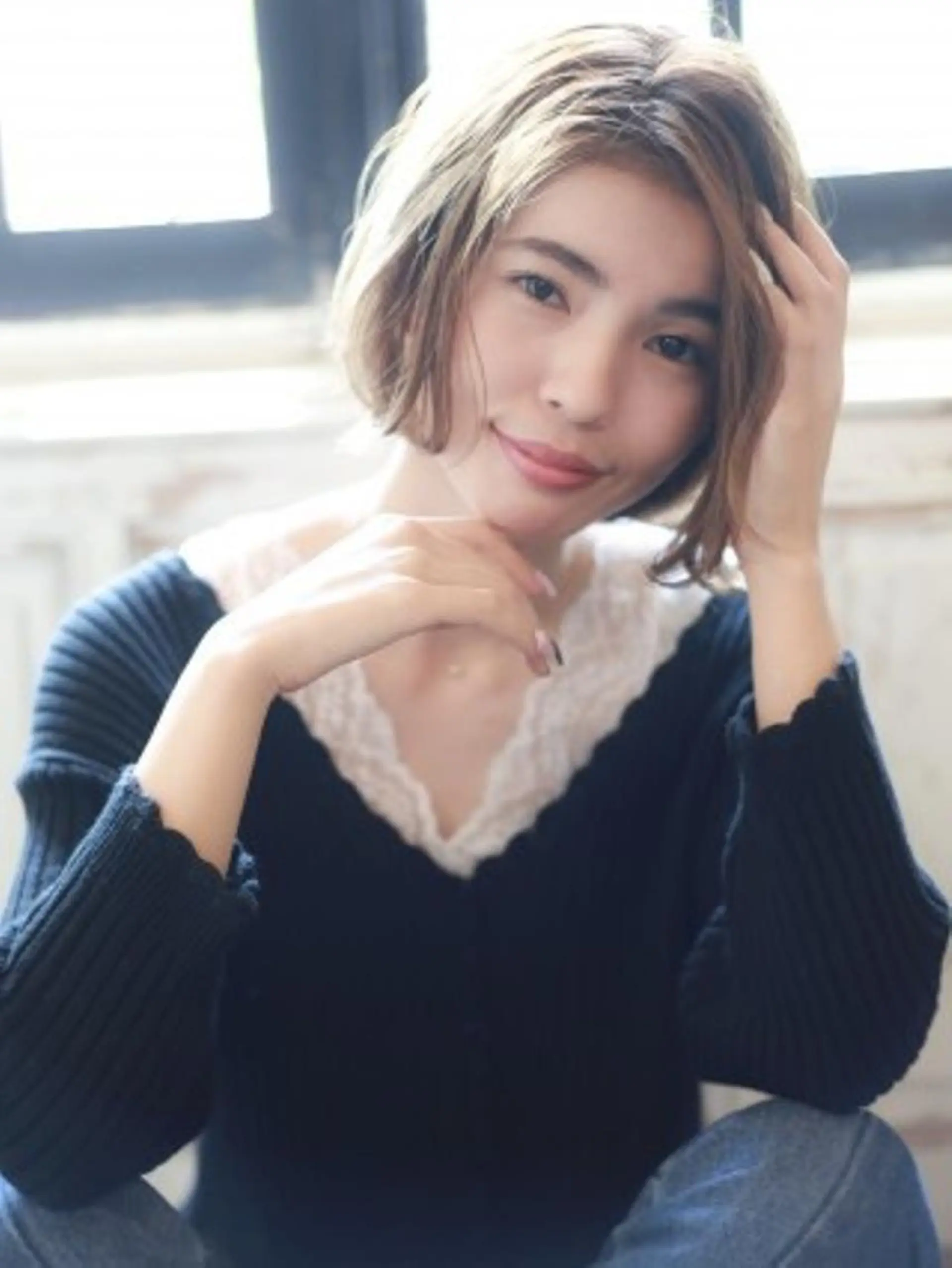 ミディアム 🐺ウルフ/レイヤー 似合わせ‎🤍沙羅のヘアスタイル