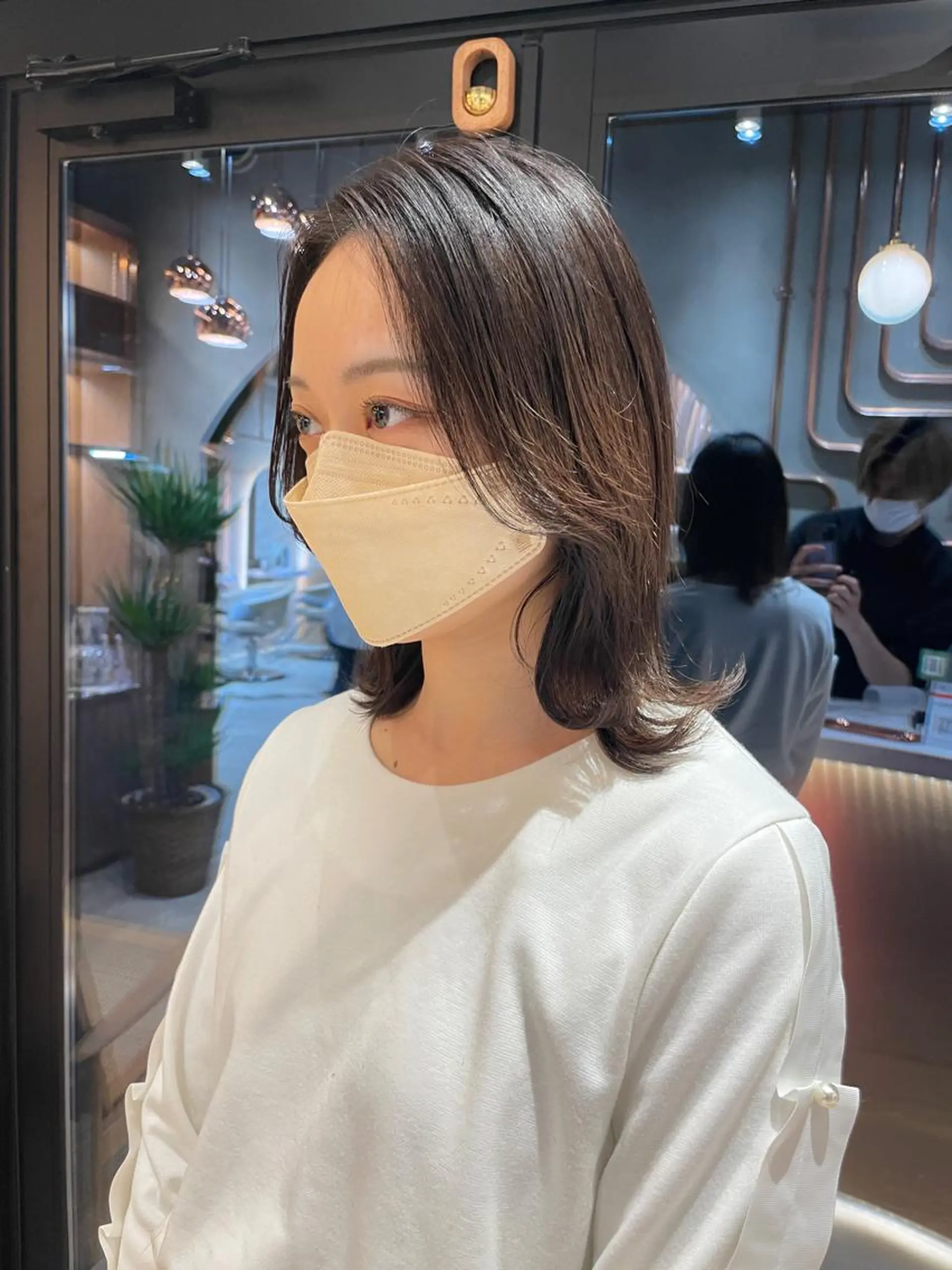 ミディアム カラー レイヤー/韓国ヘア 縮毛矯正🫧鈴木颯のヘアスタイル