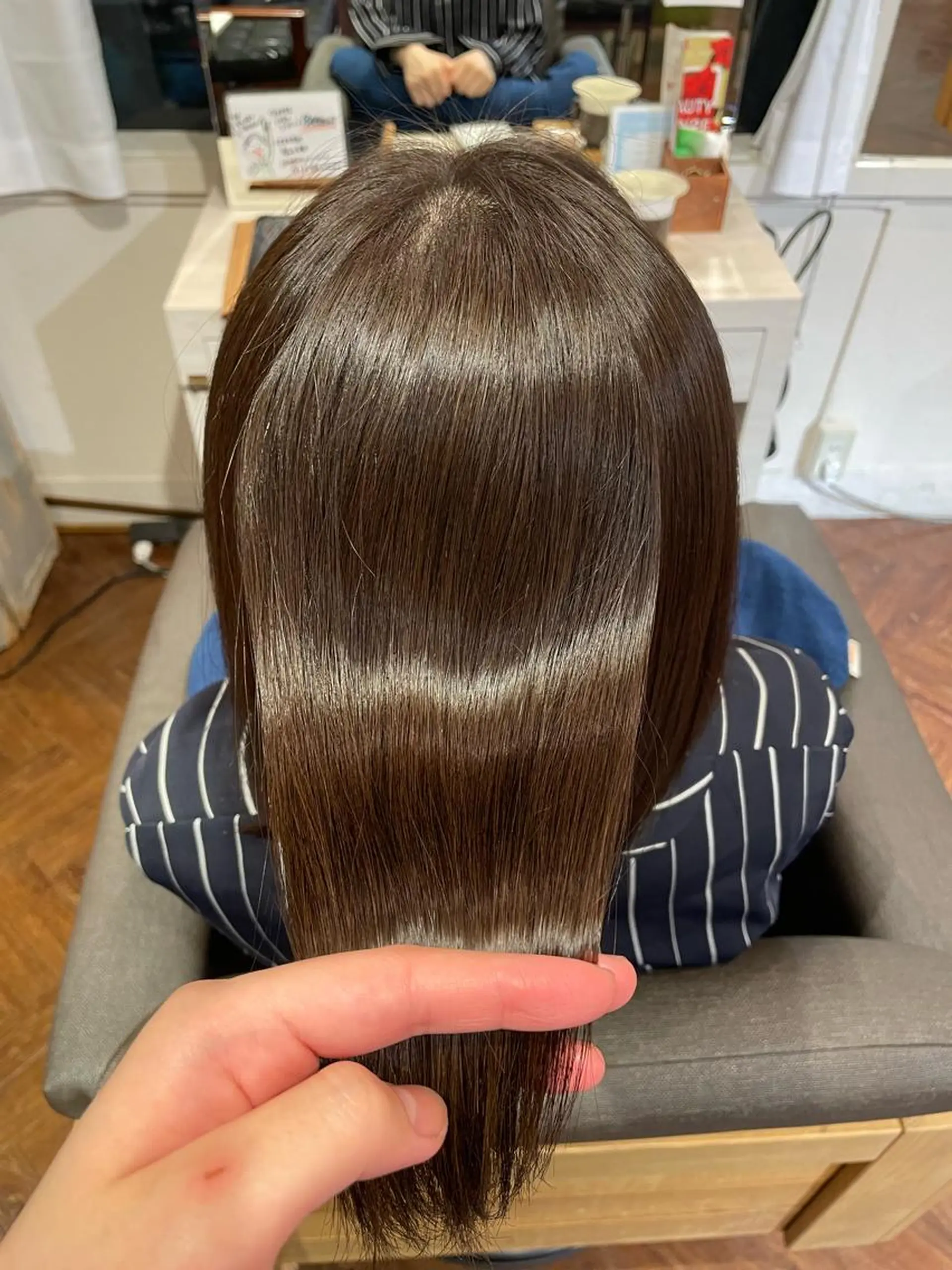 ミディアム 縮毛矯正 トリートメント 🍊美容室TU. LUCE／コン🍊のヘアスタイル