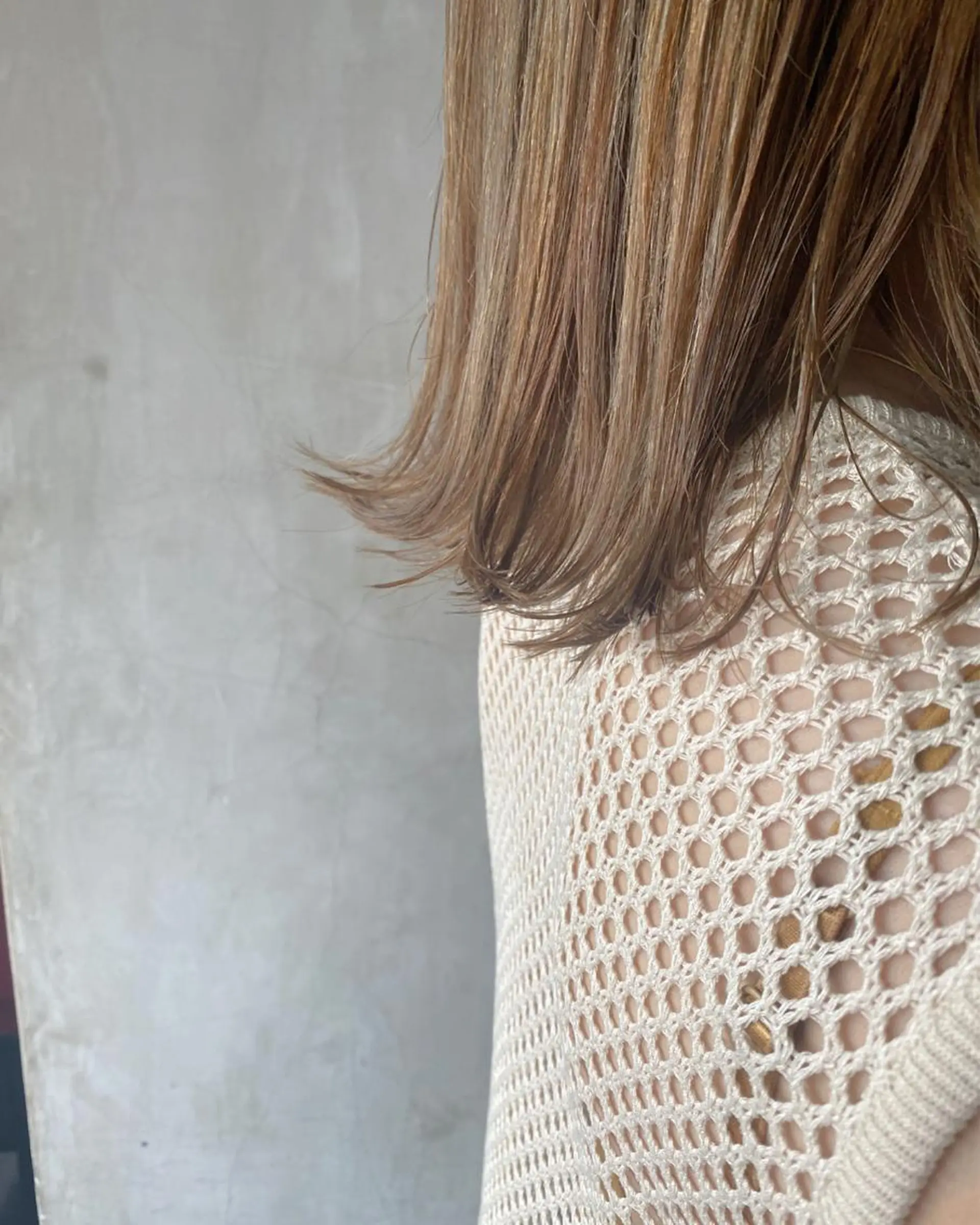 ミディアム カラー ヘアアレンジ ベージュカラー stylist/蛯谷 珠里のヘアスタイル