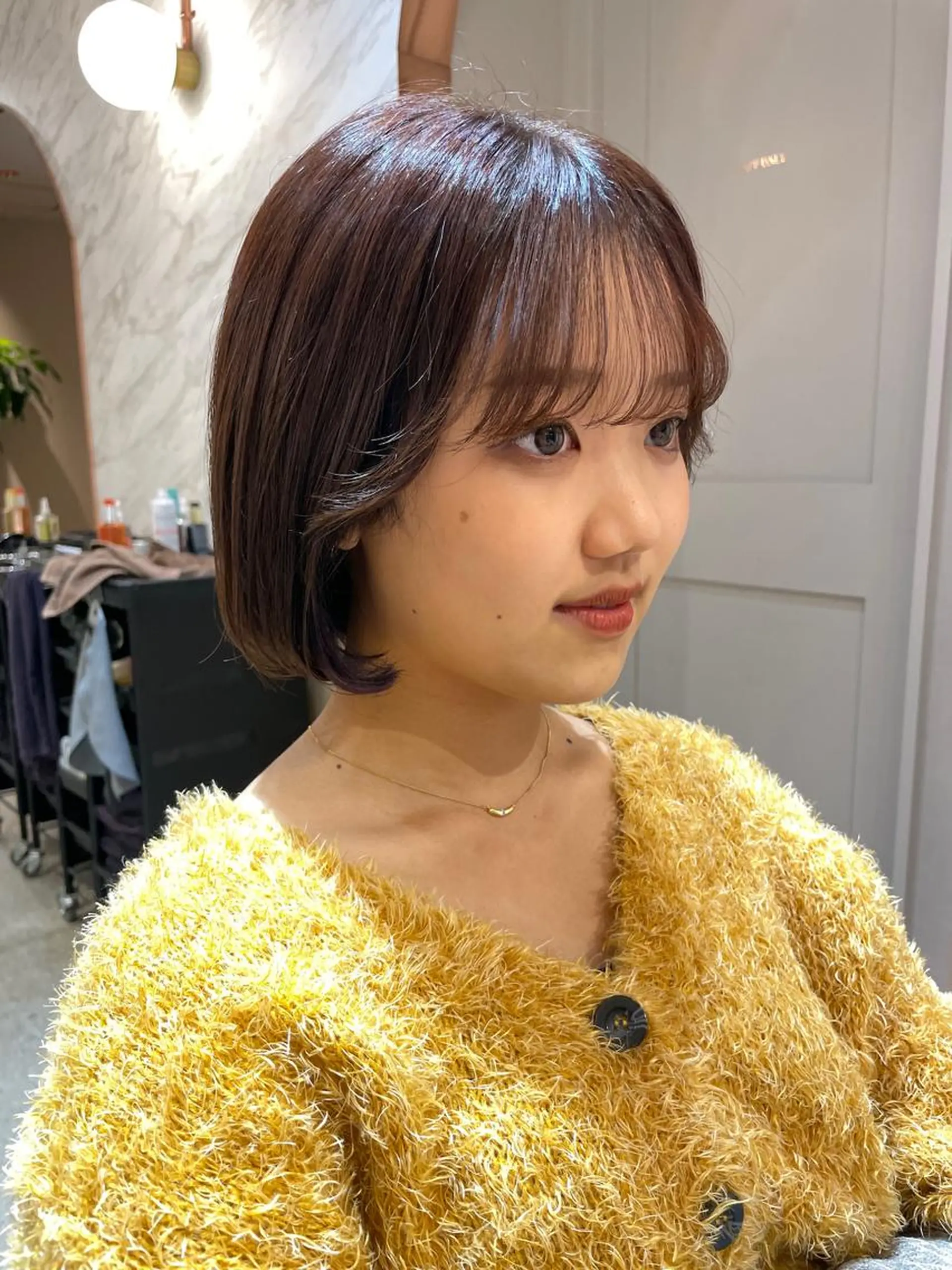 ショート カット ヘアカラー トリートメント レイヤー/韓国ヘア 縮毛矯正🫧鈴木颯のヘアスタイル