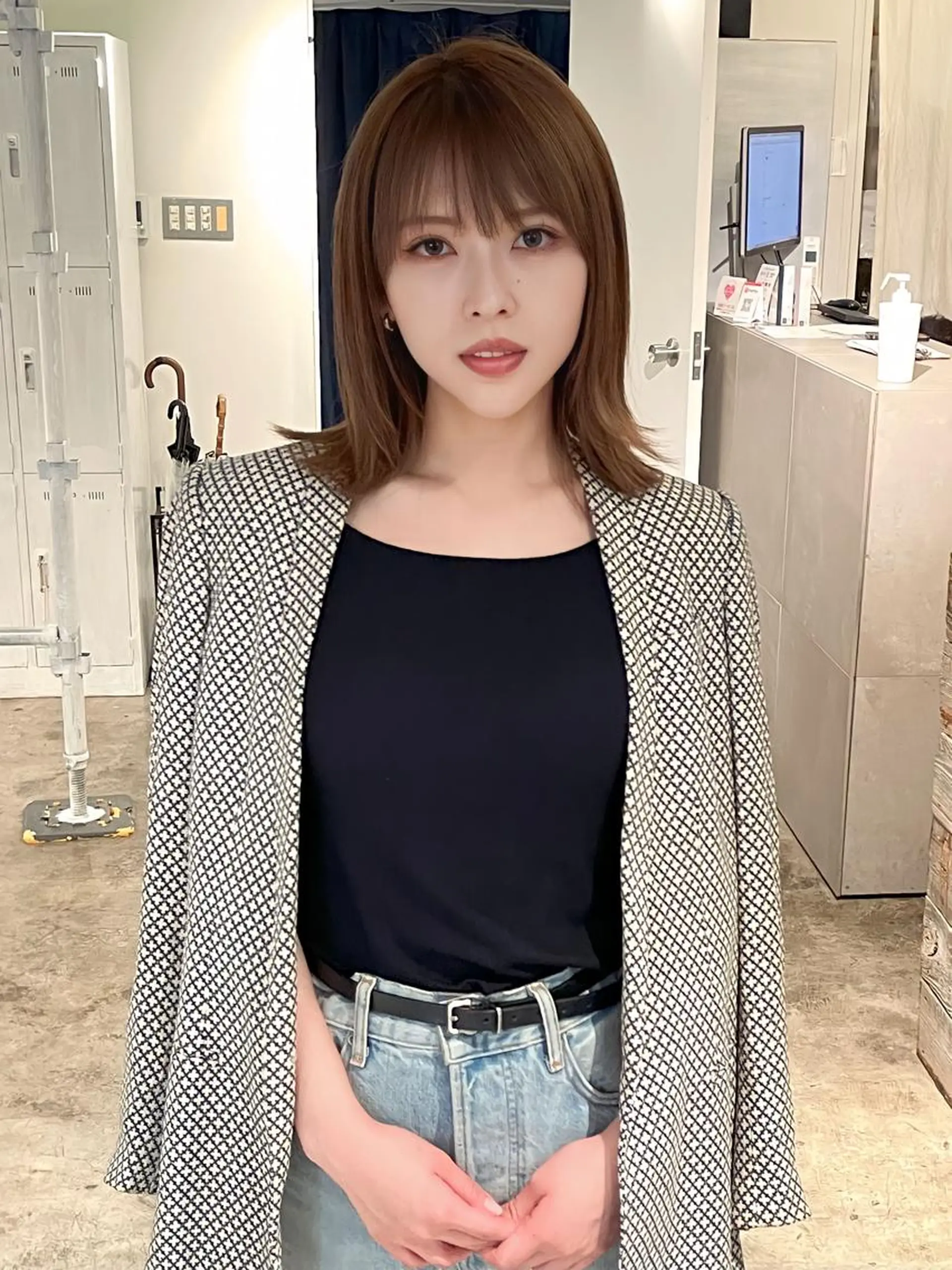 ミディアム 外国人風カラー ハイライト ウルフカット メンズケアブリーチ 特化🔥村田のヘアスタイル