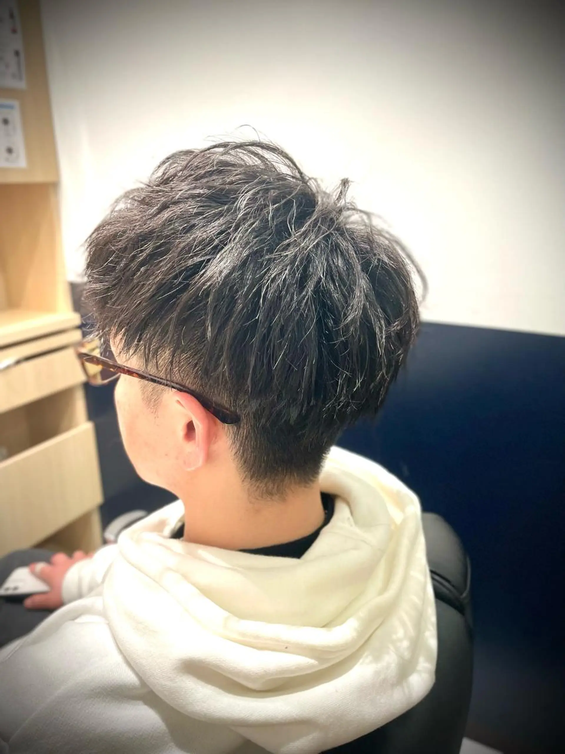 ショート パーマ メンズ メンズパーマ ツイストスパイラルパーマ スパイラルパーマ カット パーマ 銀座メンズカット/ 銀座メンズパーマ/のヘアスタイル