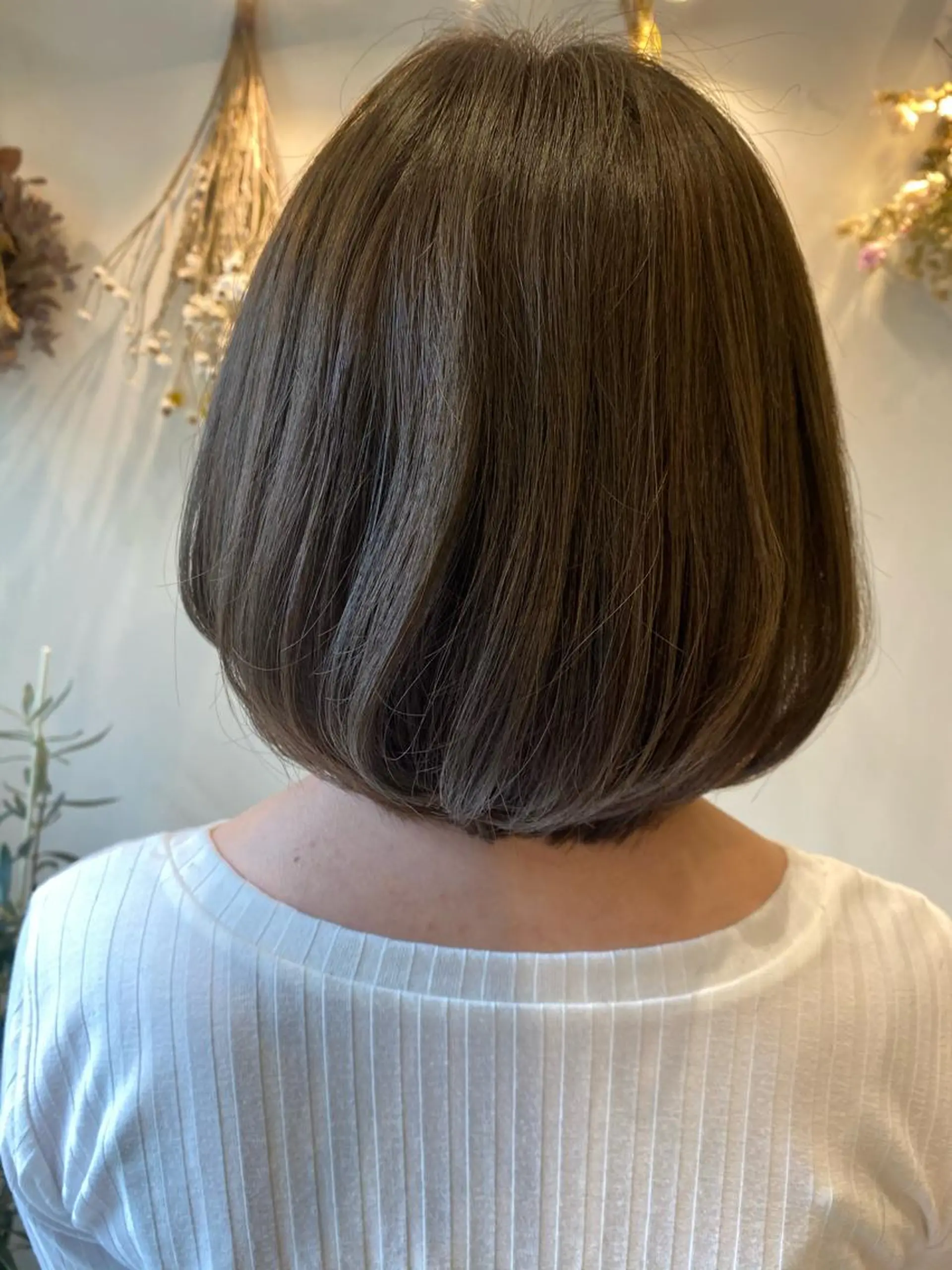 ショート カラー グレージュ オリーブグレージュ オリーブグレー ボブ 21salon所属・non .のヘアスタイル