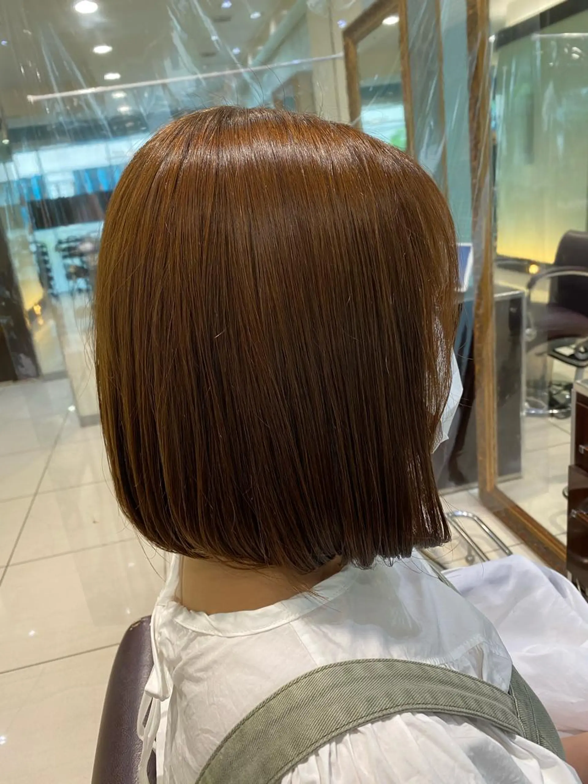 ミディアム カラー 顔周り/透明感 🤍銀座RINOSEのヘアスタイル