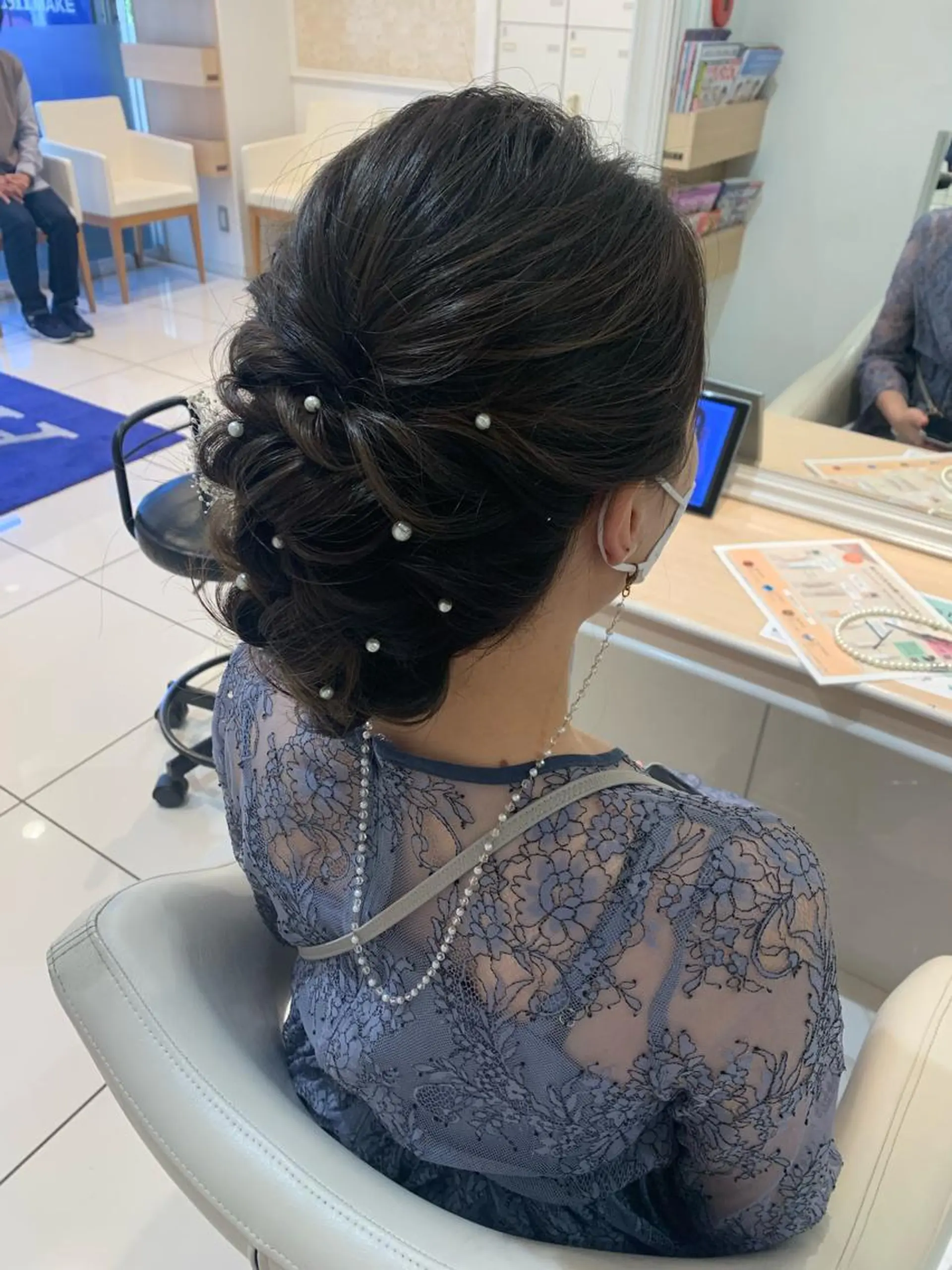 セミロング ヘアアレンジ 宮永 璃沙のヘアスタイル