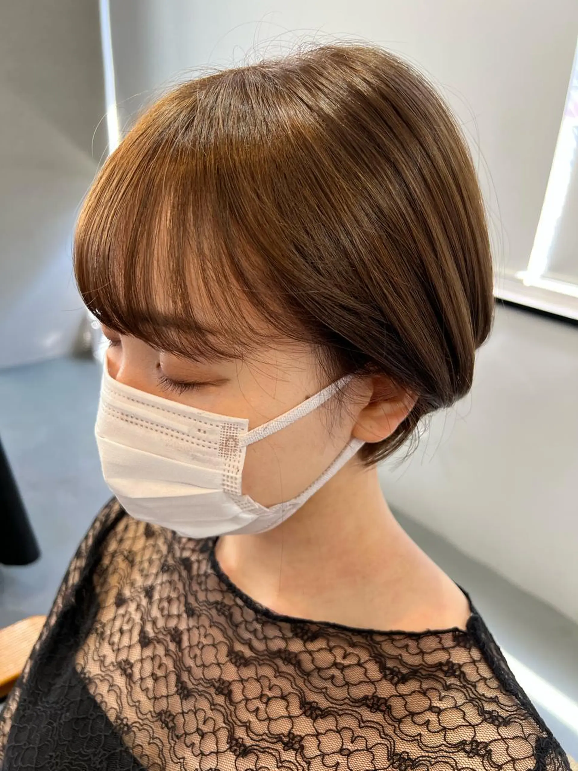 ショート カラー ヘアカラー トリートメント 目を惹く艶髪/髪質 改善カラー🤎ぐっちのヘアスタイル