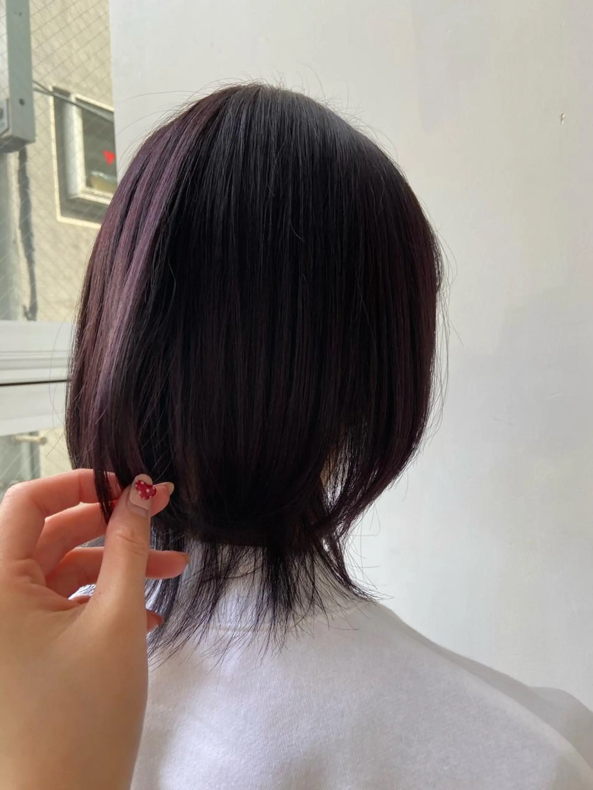 ミディアム カラー ヘアアレンジ パープルカラー Rinon所属・沖 真琴のヘアスタイル