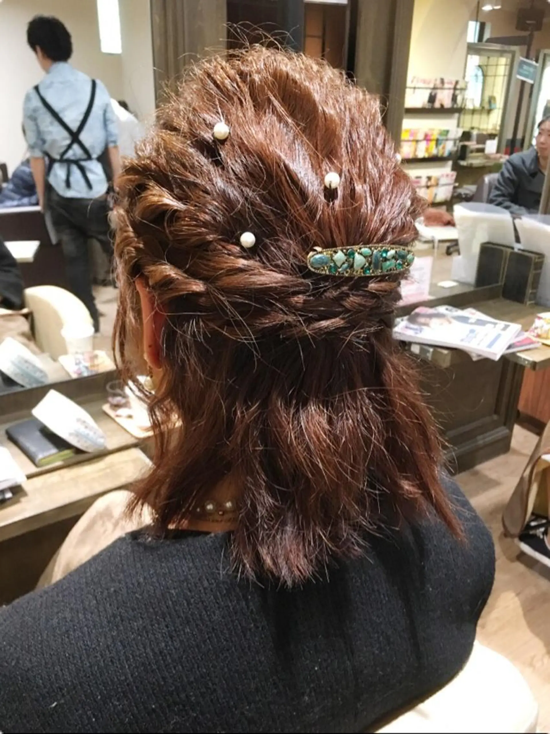 ミディアム ヘアアレンジ 結婚式・ブライダル MODE K's塚口 かどやのヘアスタイル