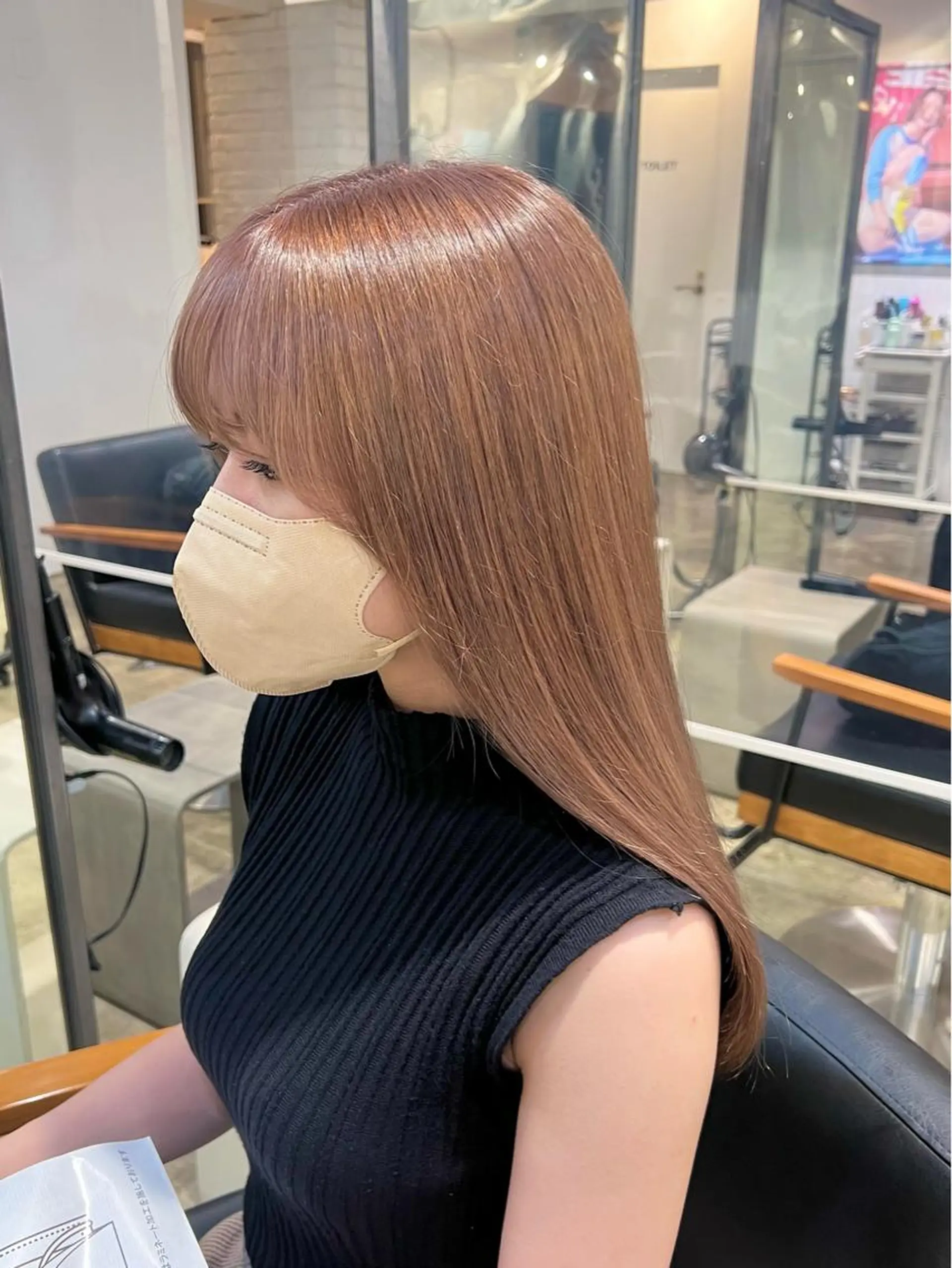 ロング カラー ベージュカラー 【韓国風くびれヘア】 joule小木曽輝のヘアスタイル