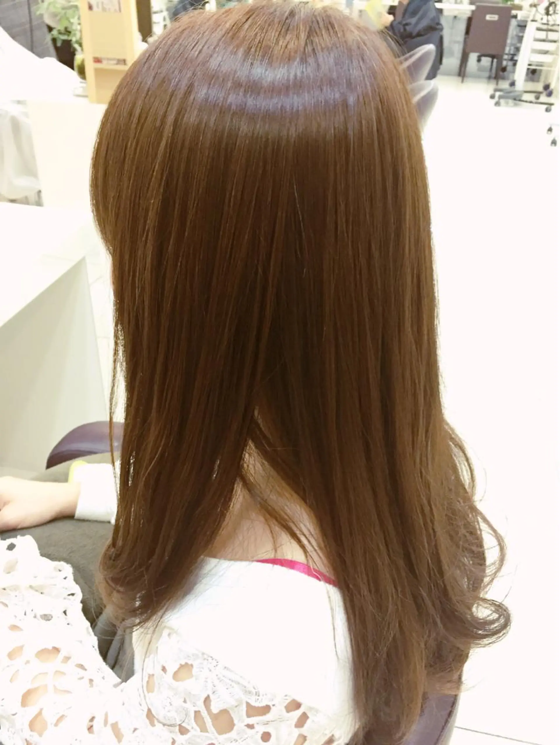 ミディアム セミロング ロング カラー 中村 卓也のヘアスタイル