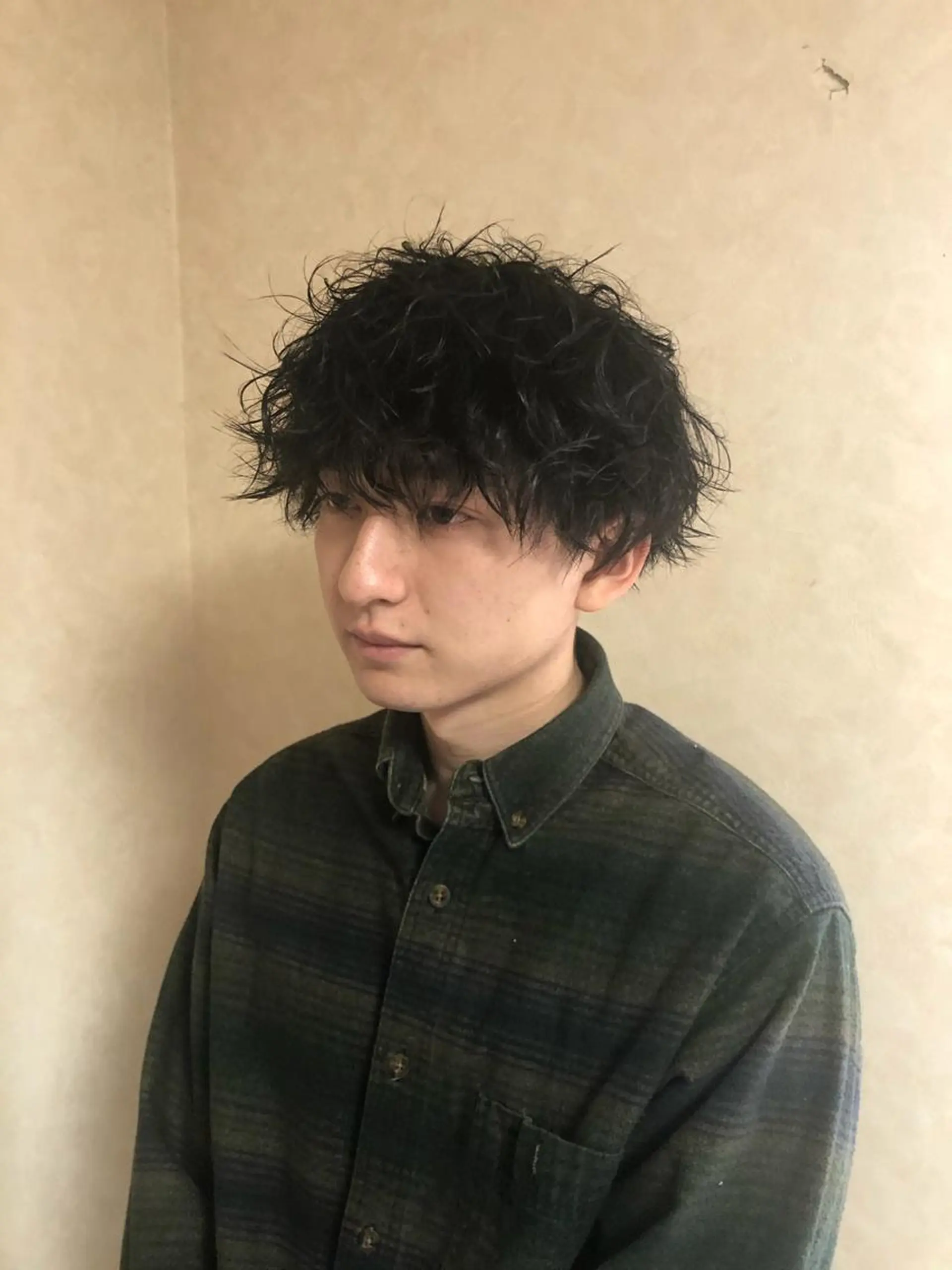 ショート パーマ ヘアアレンジ メンズ メンズパーマ 🧶ブリーチカラー TERU🧶のヘアスタイル