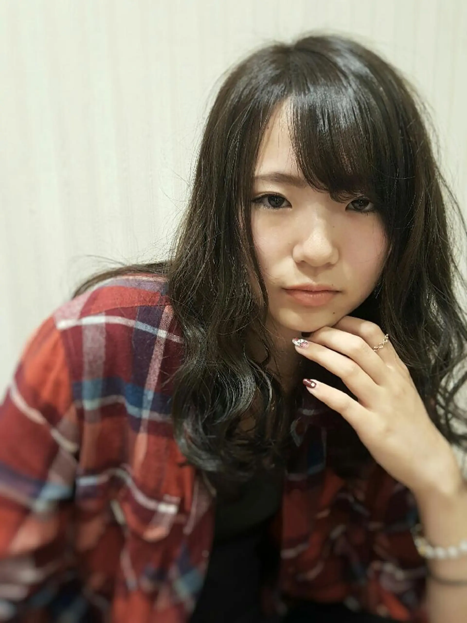 セミロング カラー ヘアアレンジ アッシュ ラベンダーカラー ラベンダーアッシュ 秋山 幸太のヘアスタイル