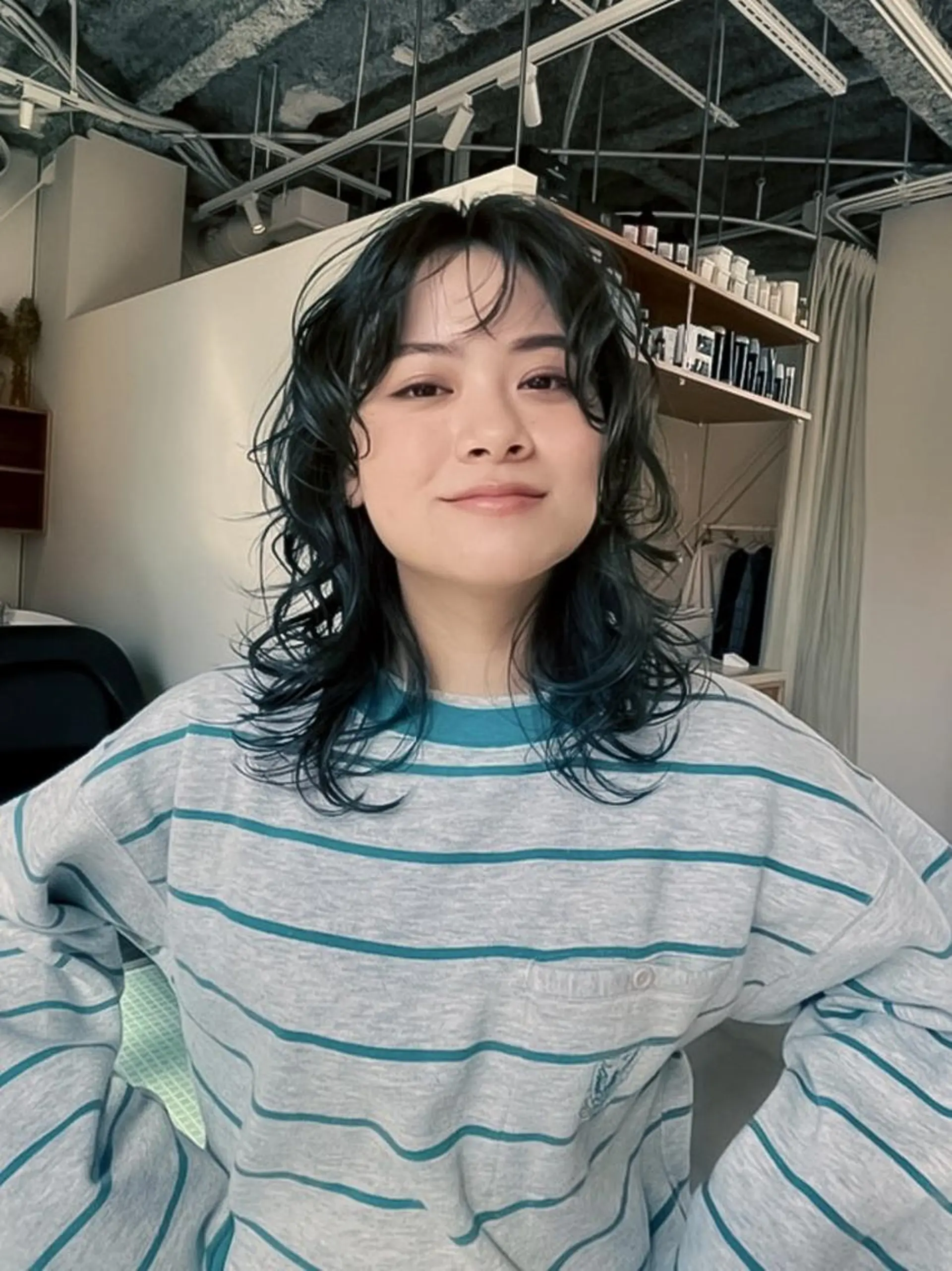 ミディアム カット ヘアカラー パーマ トリートメント yelm (official)のヘアスタイル