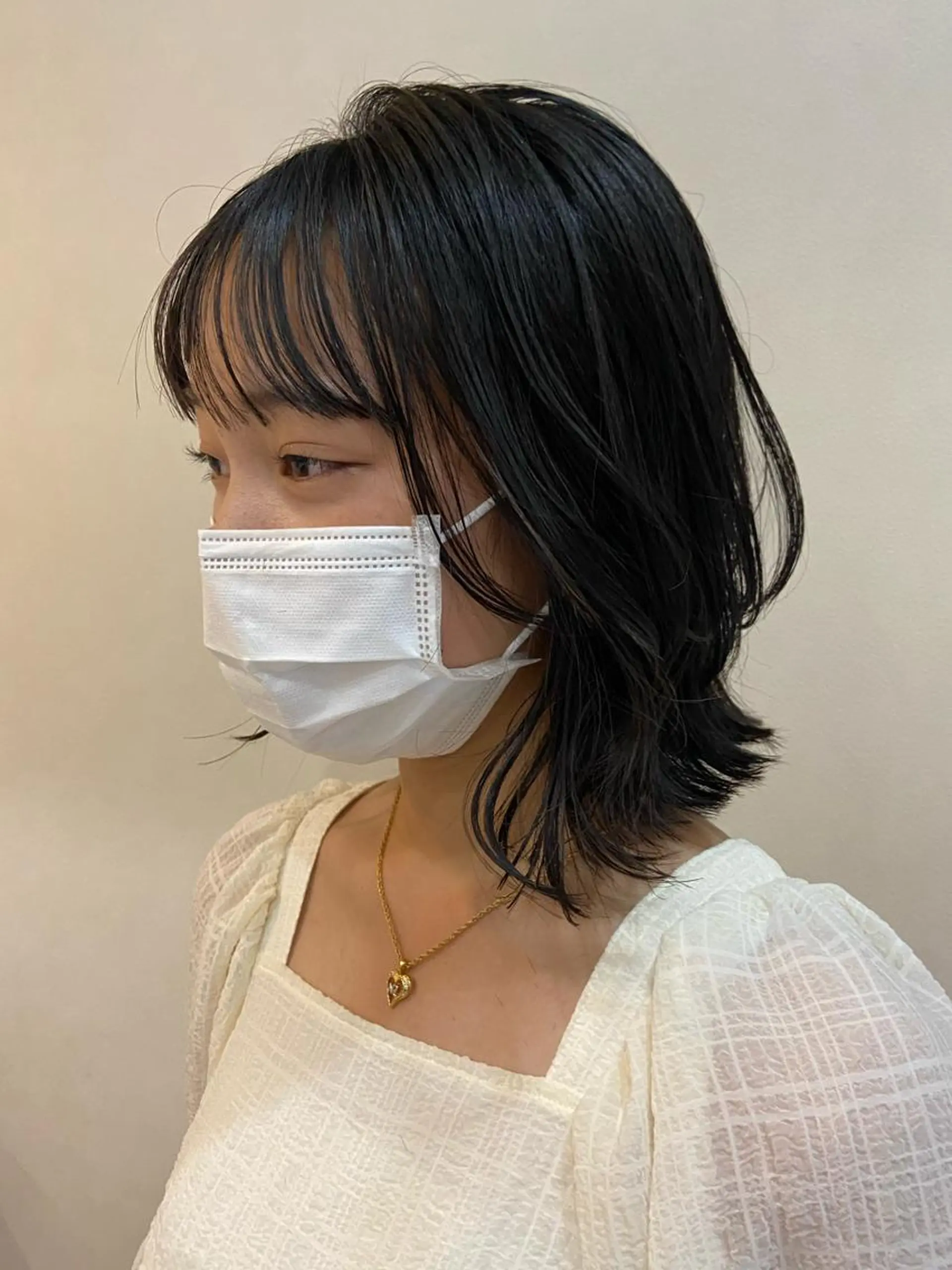 ミディアム レイヤーカット カット トリートメント ボブ/透明感カラー 🧸YUI❤️のヘアスタイル