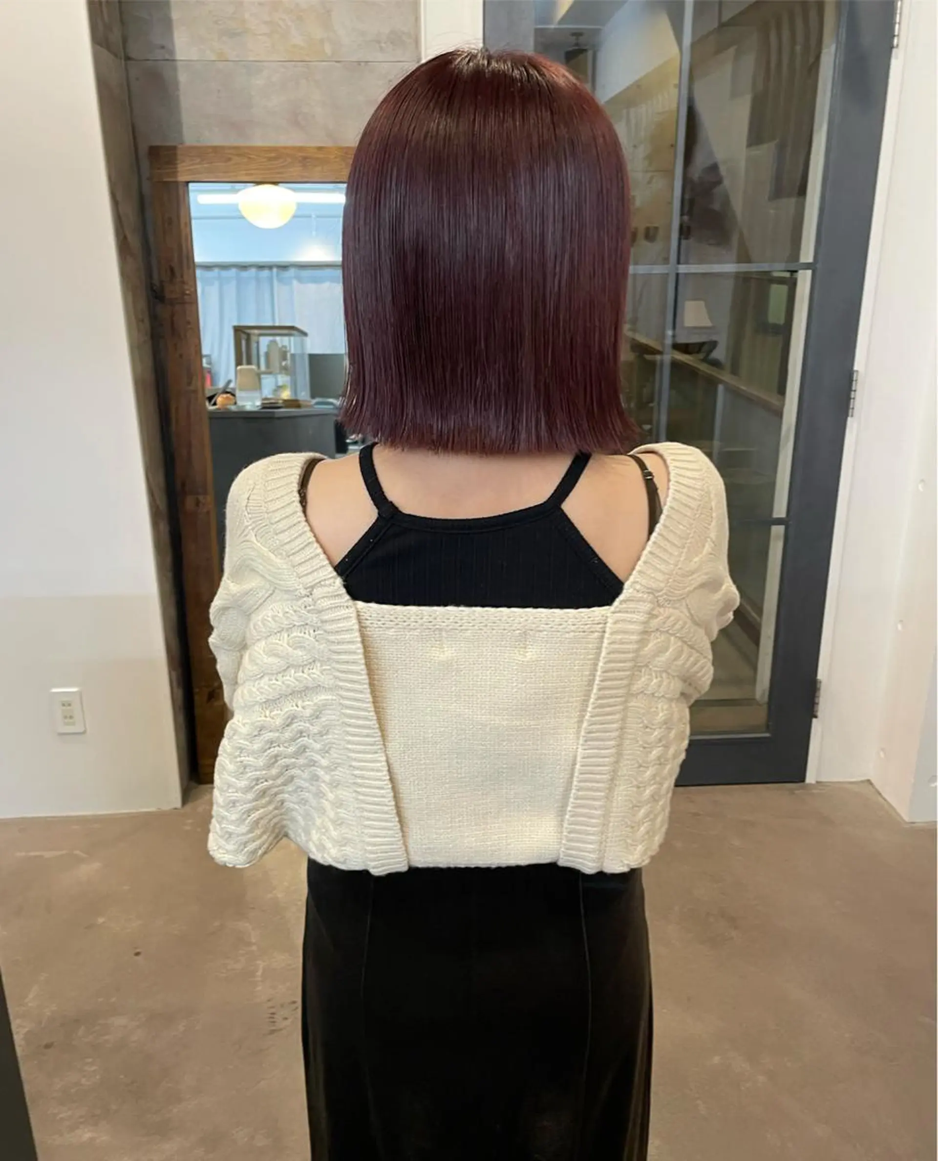 ミディアム カラー 原 菜帆のヘアスタイル