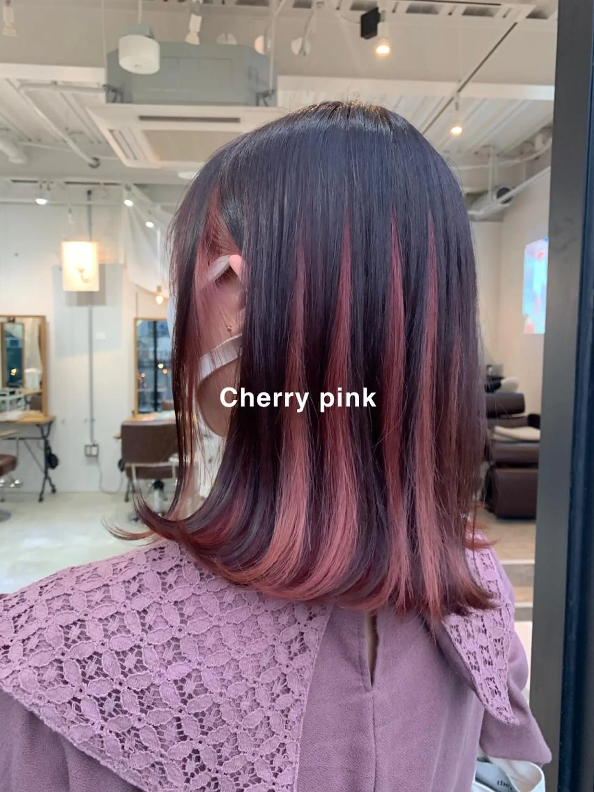 カラー インナーカラー ピンクカラー loka所属・山本 晶大のヘアスタイル