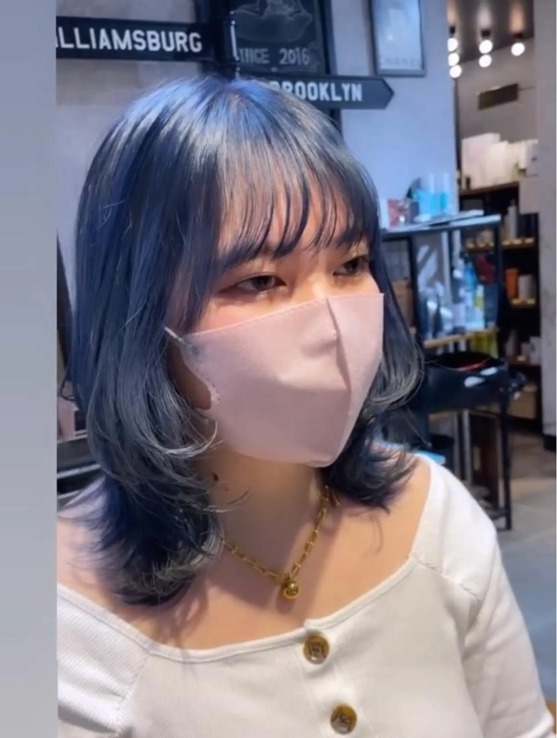 ミディアム カラー ウルフカット ヘアカラー トリートメント 🫧縮毛矯正/ウルフ /レイヤー/白倉のヘアスタイル