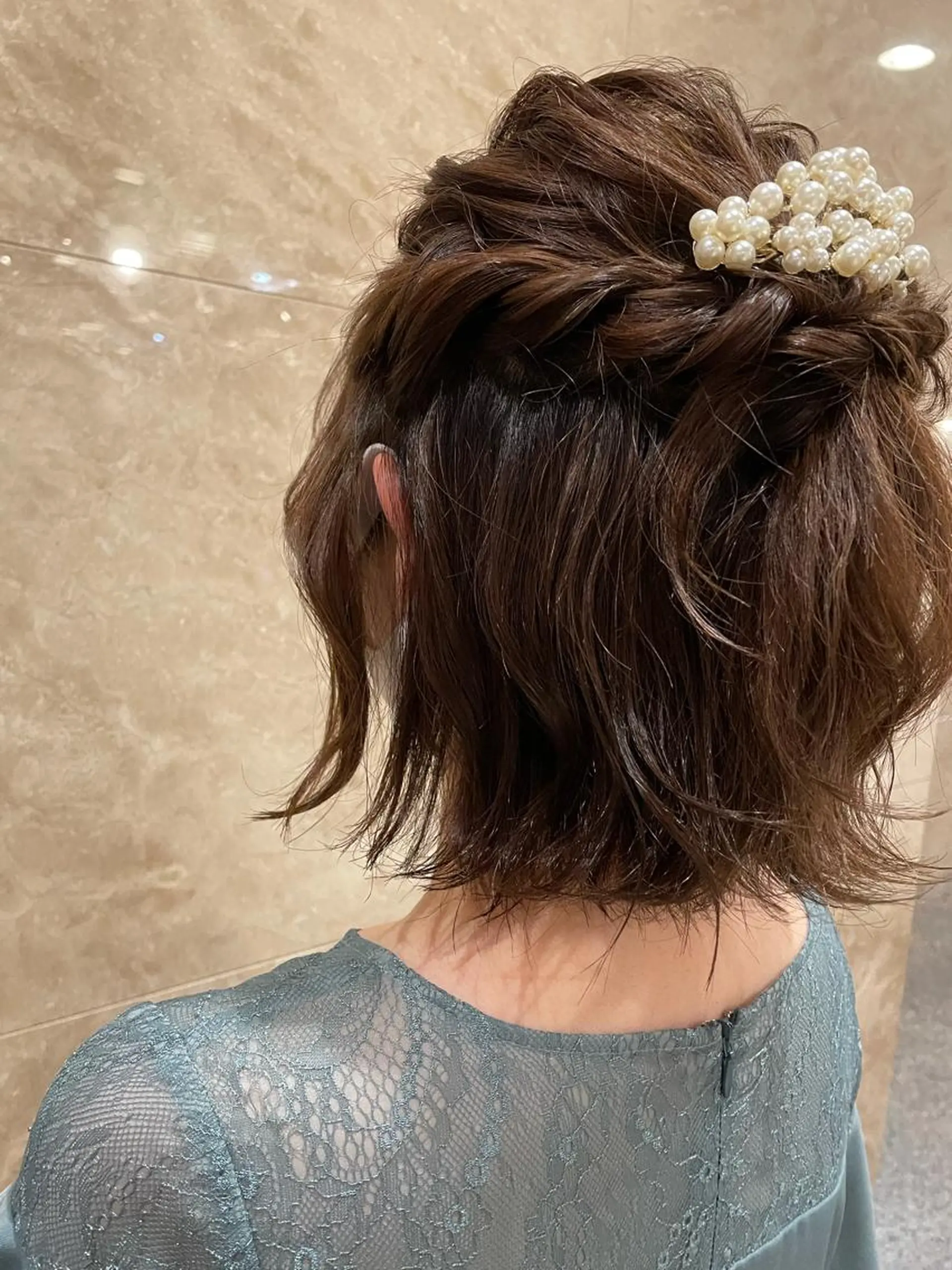 ミディアム ヘアアレンジ ヘアセット 🍓 JURiA 🍓のヘアスタイル