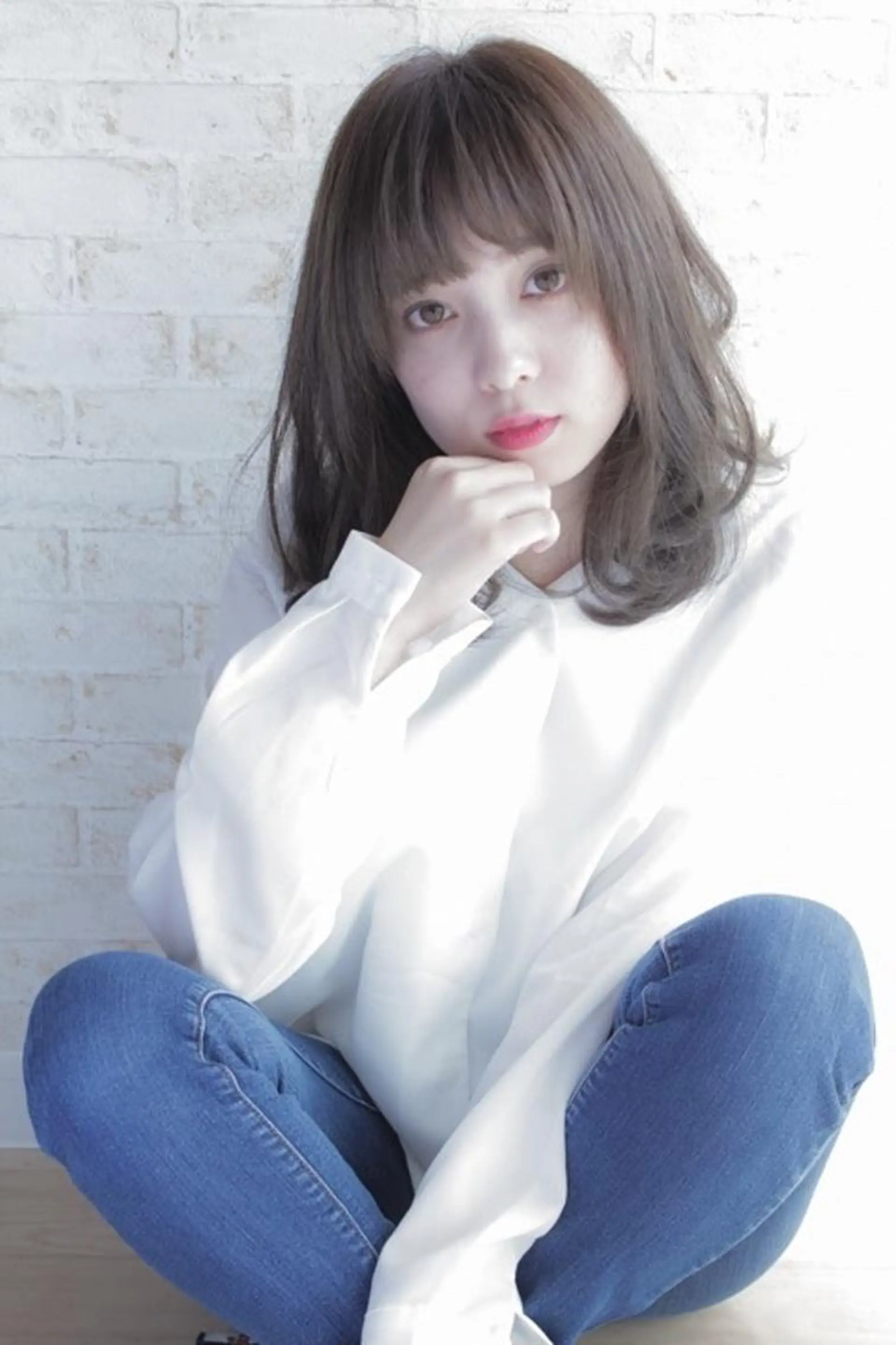 ミディアム ba-boo 広島のヘアスタイル