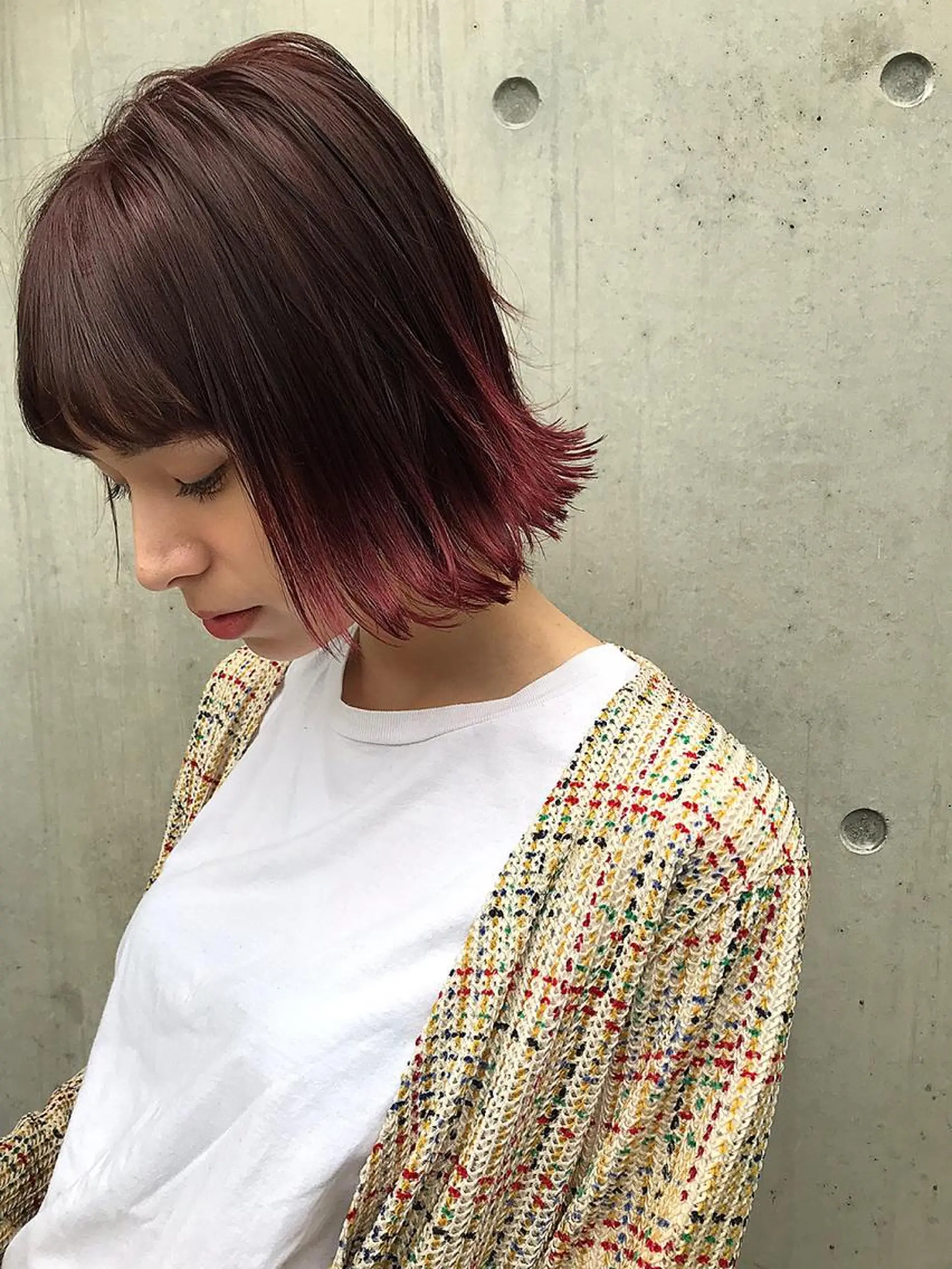 ショート カラー ピンクカラー コジマ ダイスケのヘアスタイル
