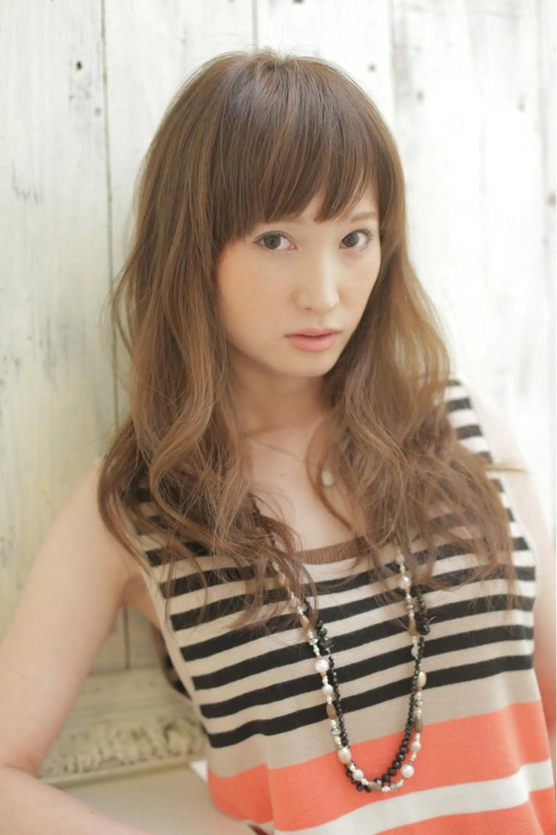 ミディアム パーマ 髪質改善 カラー専門店のヘアスタイル