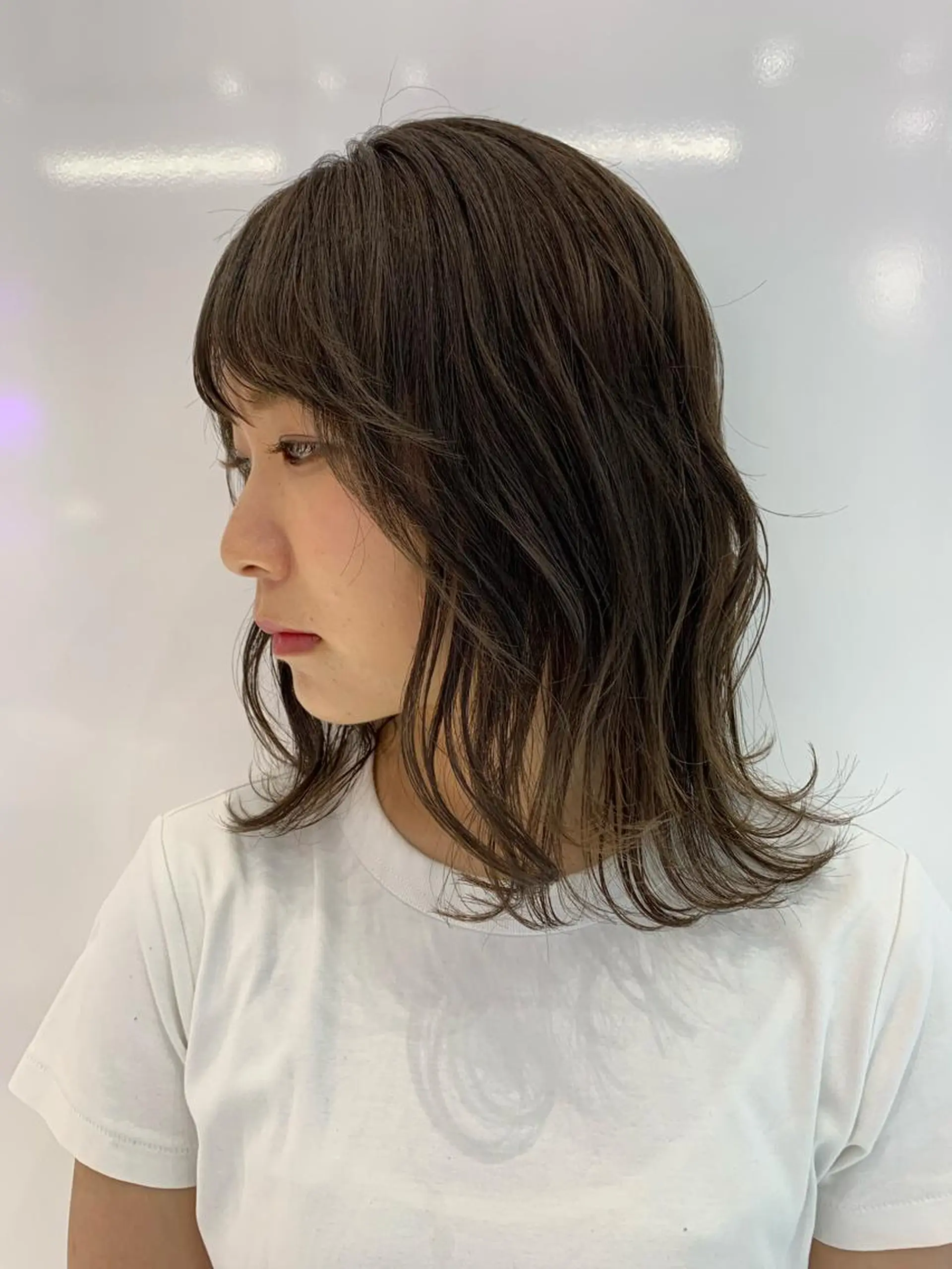 ミディアム ハッシュカット/ハイ トーン/MANAMIのヘアスタイル