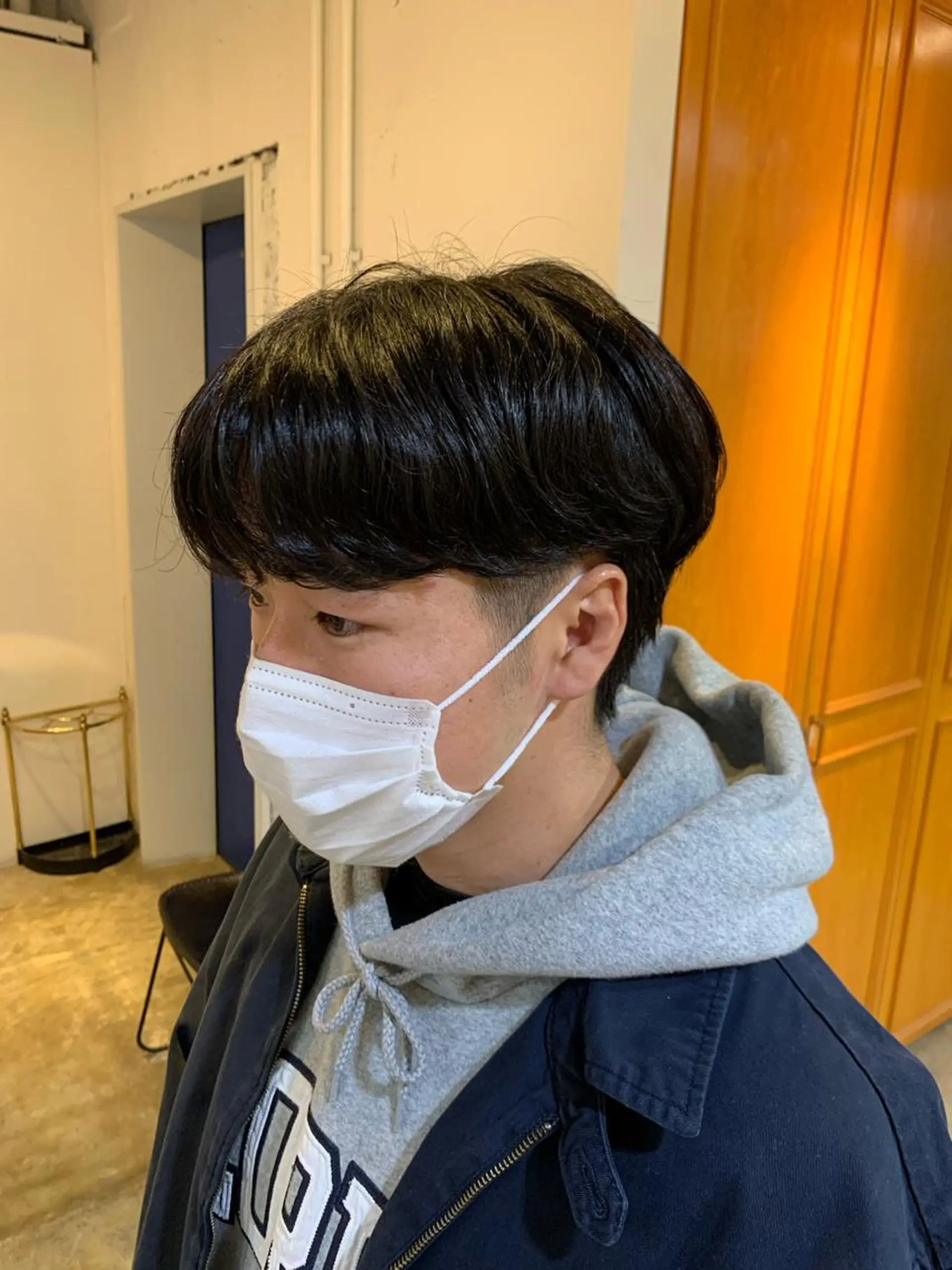 ショート パーマ メンズ カット パーマ グランジヘア 無造作ヘアHYUGAのヘアスタイル