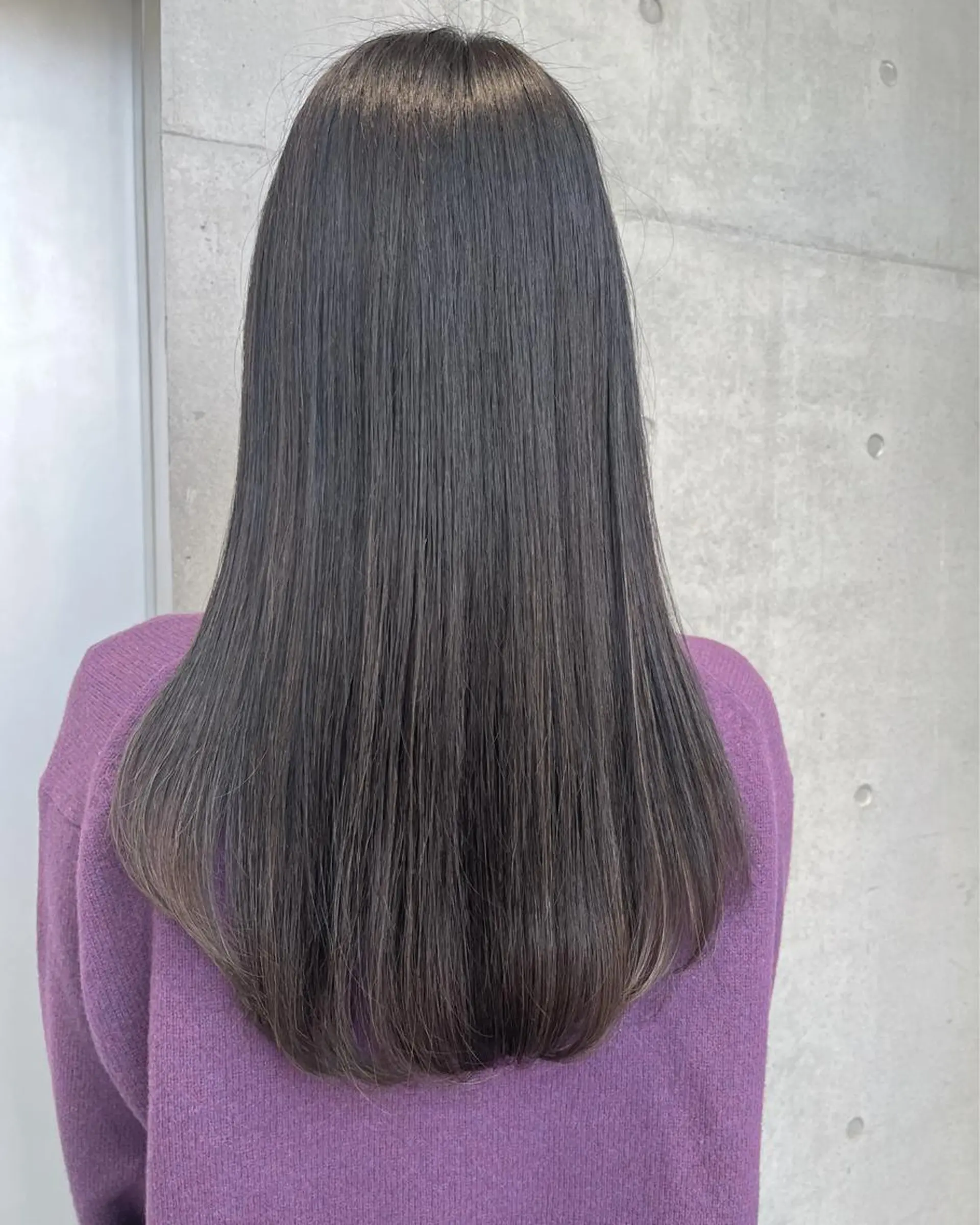 セミロング カラー パーマ ヘアアレンジ カット ヘアカラー トリートメント ヘッドスパ ヘアセット 透明感/オリーブ/ グレージュ/YUKAのヘアスタイル