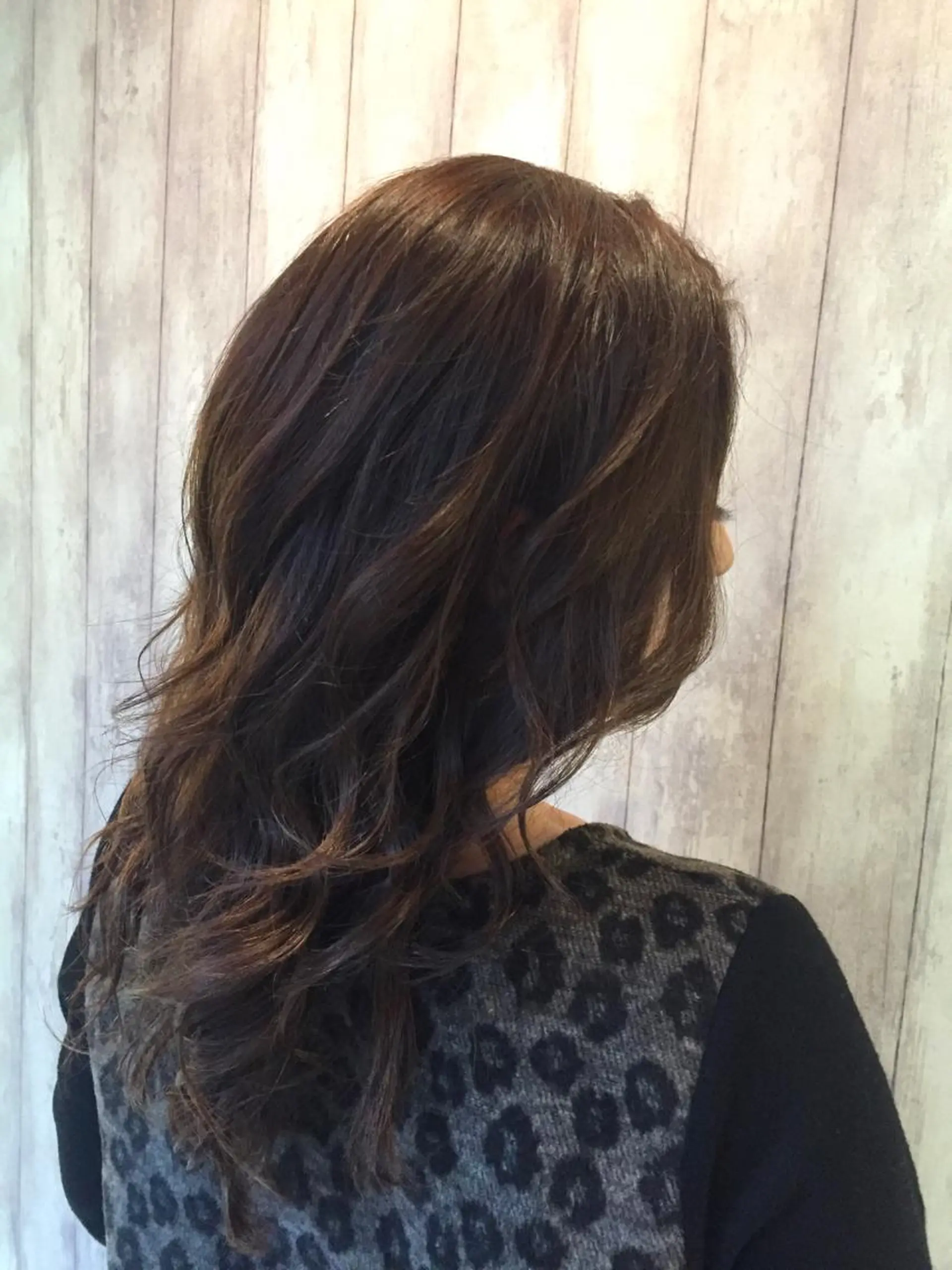 ミディアム セミロング ロング カラー イルミナカラー 韓国ヘア✨グレージュ カラーasamiのヘアスタイル