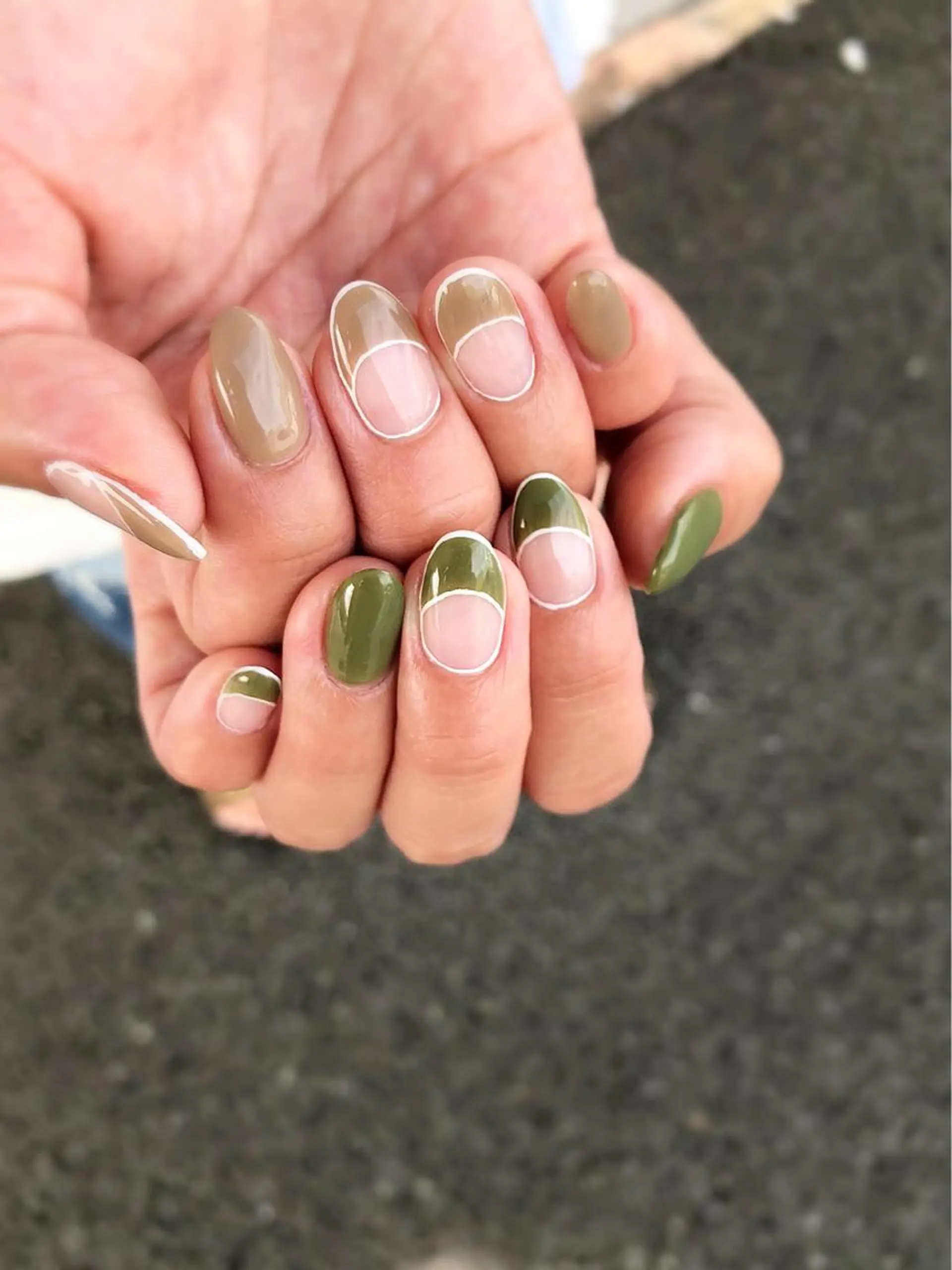 ネイル フレンチネイル nail salon Regaosのネイルデザイン