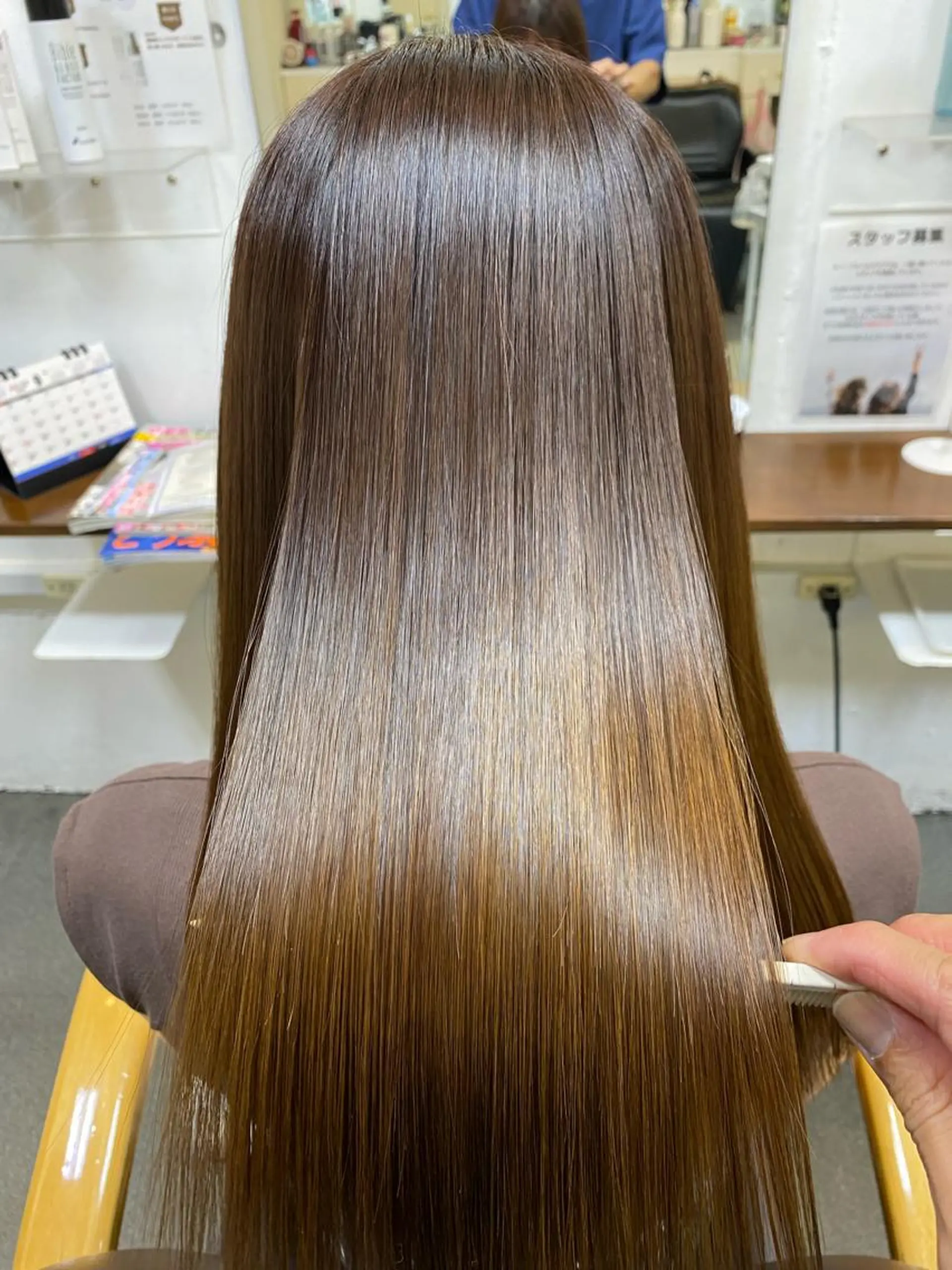 ロング カラー 髪質改善 縮毛矯正 トリートメント カット ヘアカラー トリートメント 【髪質改善】に特化 オリーブオイルクラブのヘアスタイル