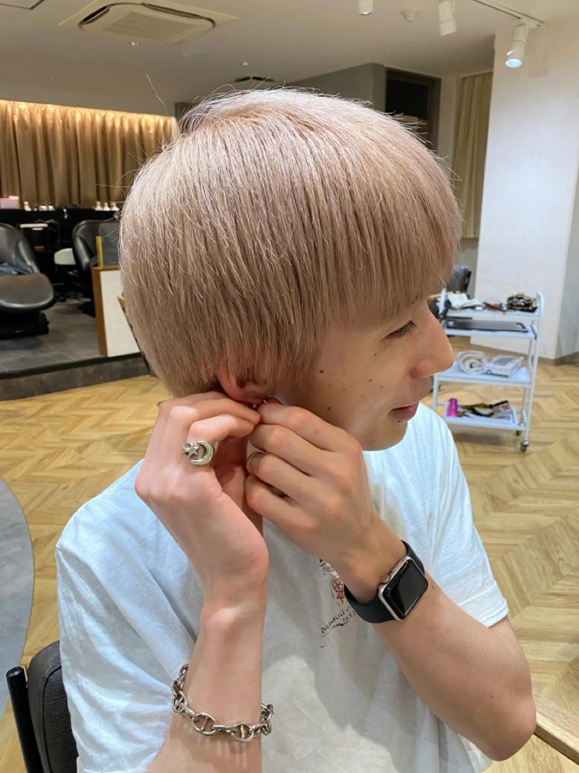 メンズ 顔周り🇰🇷韓国 レイヤー/モエのヘアスタイル