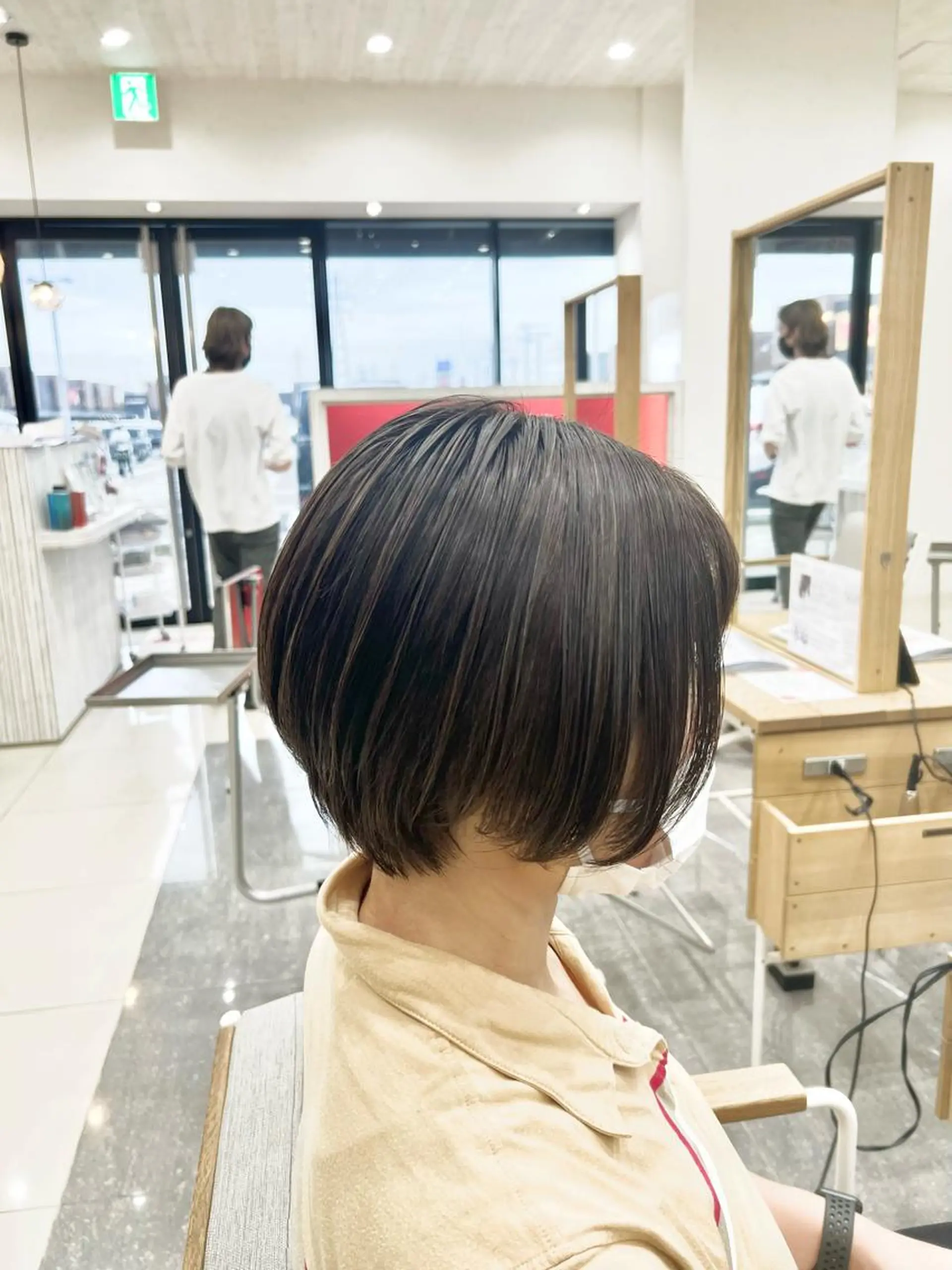 ミディアム カラー ヘアカラー 太白区白髪ぼかし/ ボブカット/千葉達人のヘアスタイル