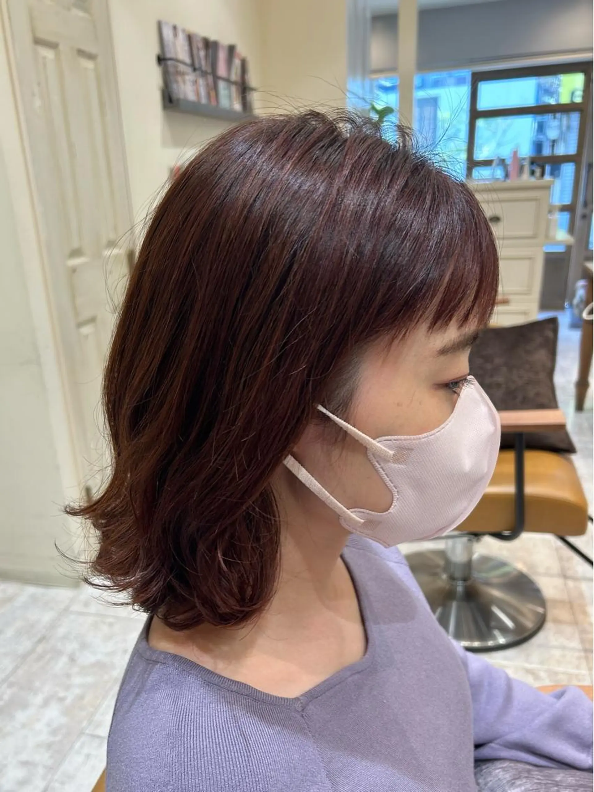 ミディアム パーマ Yamamoto 半個室美容室zinaのヘアスタイル