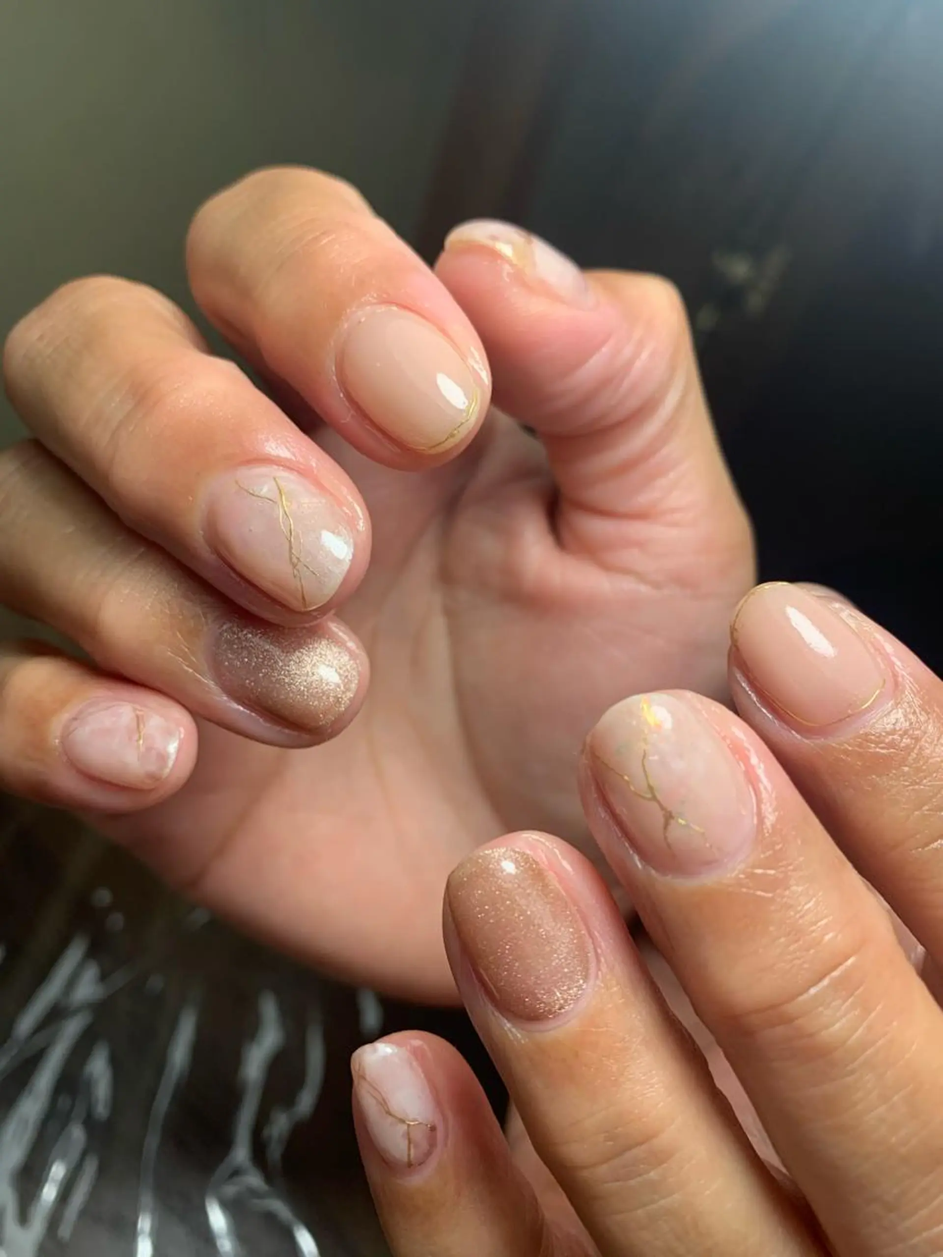 ネイル ニュアンスネイル シンプルネイル 春ネイル ハンドネイル ハンドケア 木村 千晴のネイルデザイン