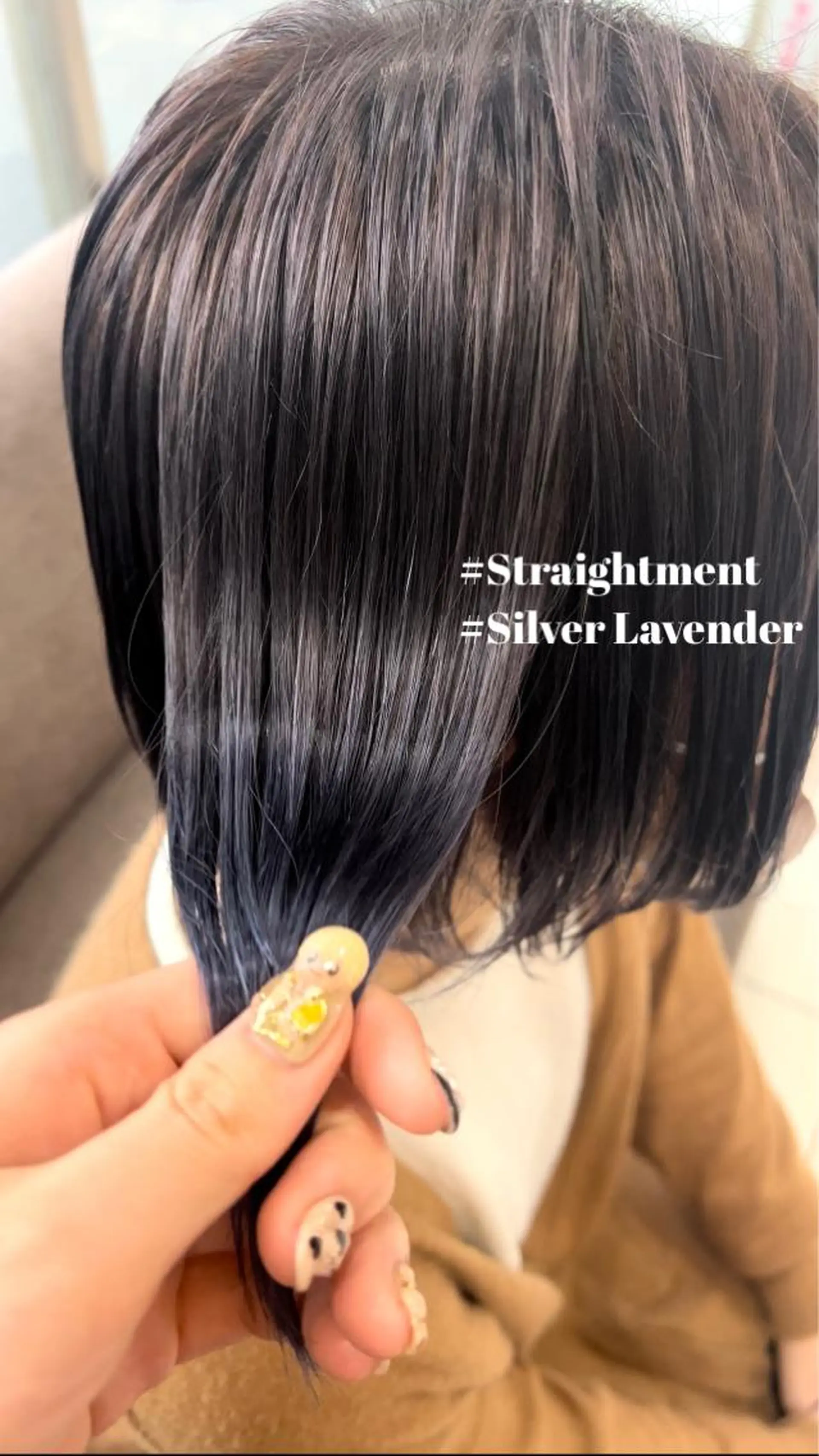 カラー ラベンダーカラー シルバー 白髪ぼかし¦中央林間 ¦柳川拓哉のヘアスタイル