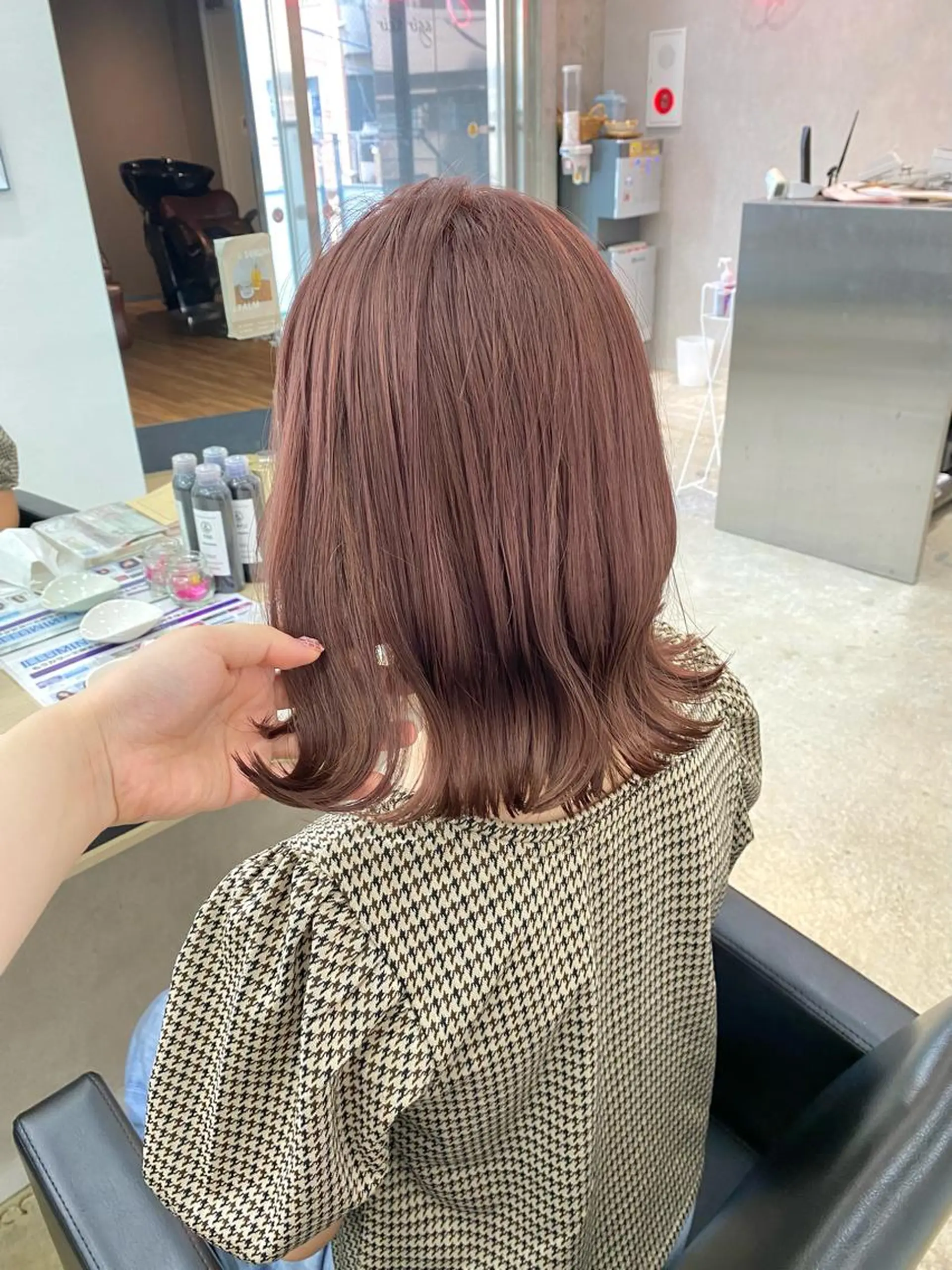 ミディアム カラー ヘアアレンジ カット ヘアカラー トリートメント 小顔カット/艶 カラー特化♡MIHOのヘアスタイル