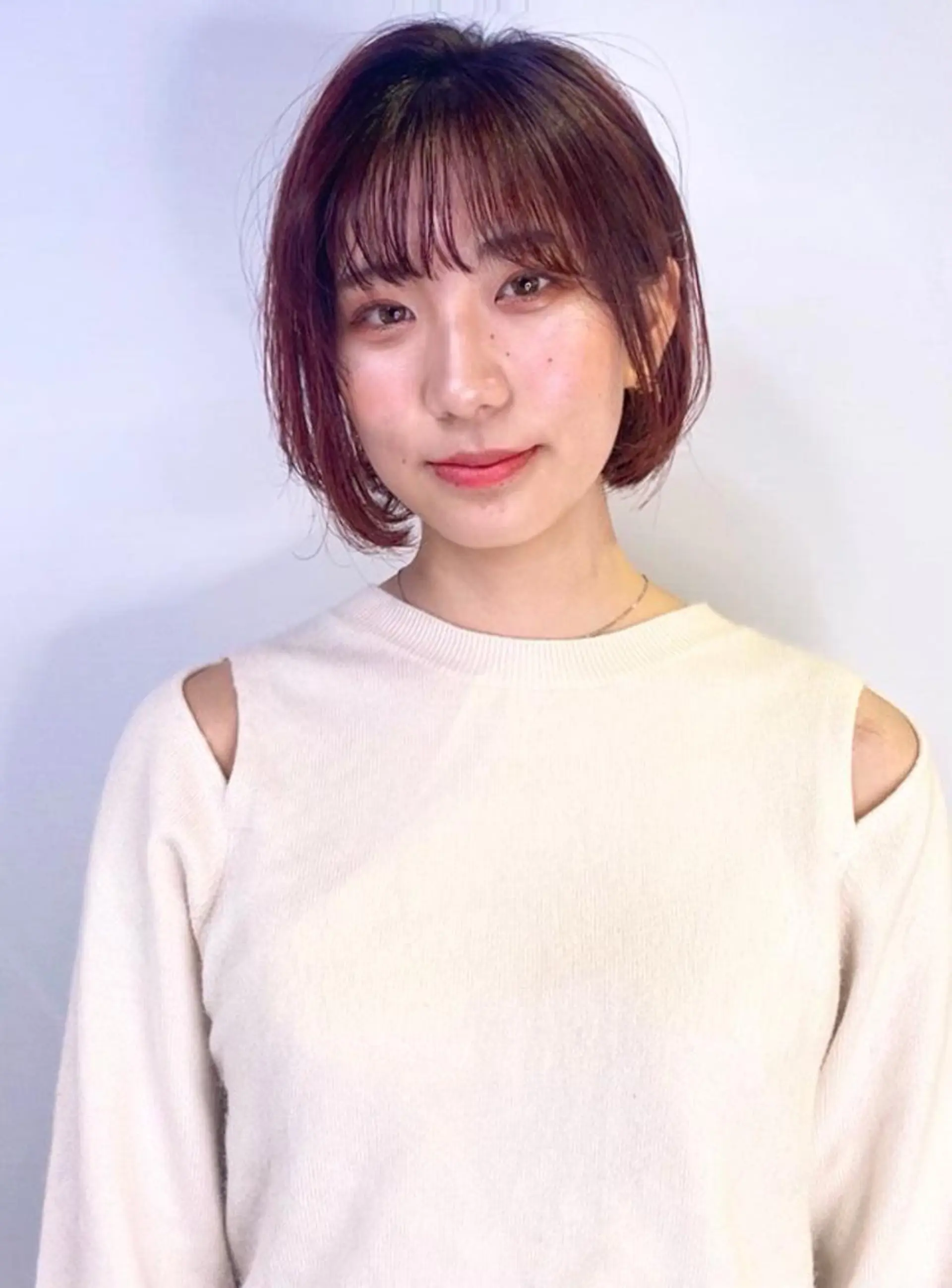 ショート カラー ショートボブ ピンクカラー レッドカラー ボブ ショートヘア メンズヘア特化 崎田 成人のヘアスタイル