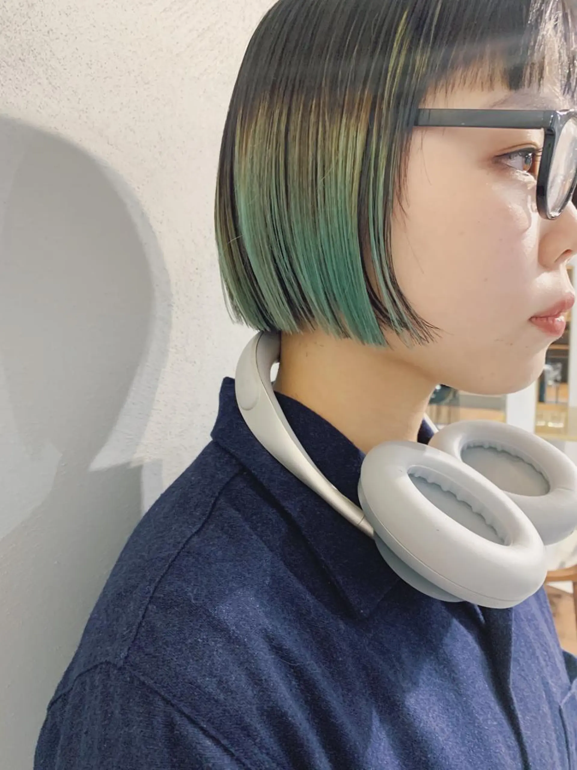 ショート カラー ボブパーマコテ巻き風 パーマNo1深江秀平のヘアスタイル