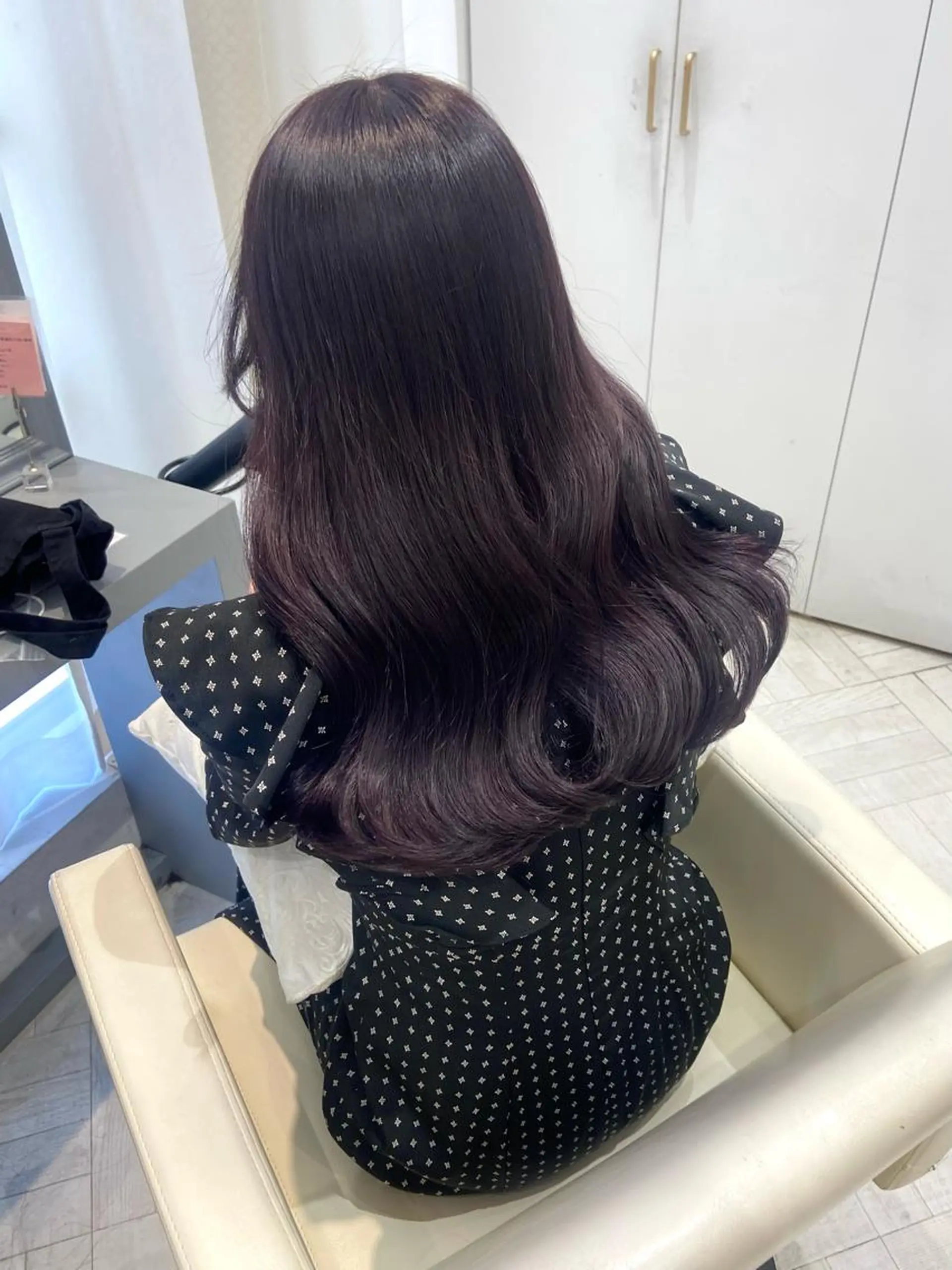 ロング カラー ブリーチ 透明感カラー ダブルカラー ラベンダーカラー ブリーチなしカラー ヘアカラー トリートメント Euphoria銀座 銀座三丁目所属・🌼 足谷 美空 🌼のヘアスタイル