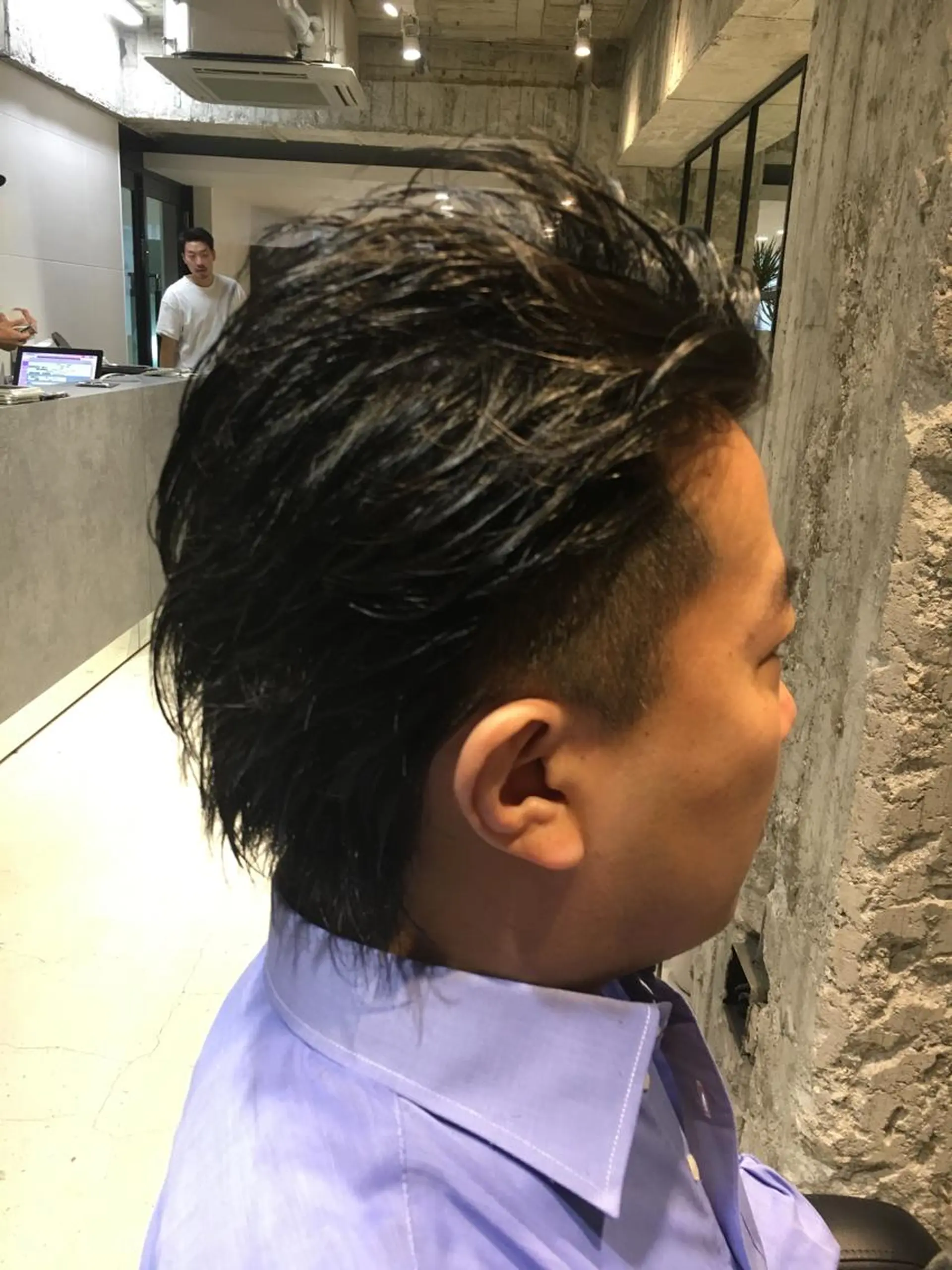 ショート パーマ メンズ ツーブロック カット ヘアカラー トリートメント 髪質改善ULTOWA ✨松井　美幸のヘアスタイル