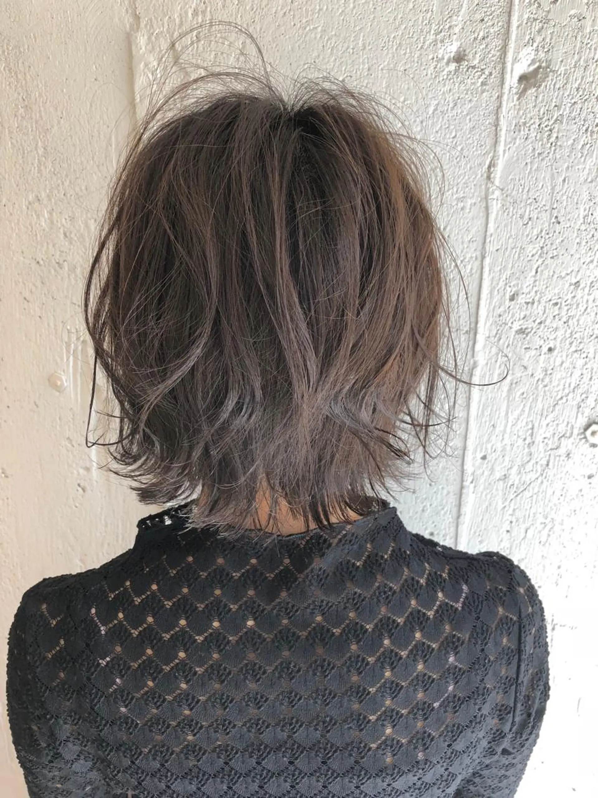 ショート カット ヘアカラー パーマ フジサキ ケンのヘアスタイル