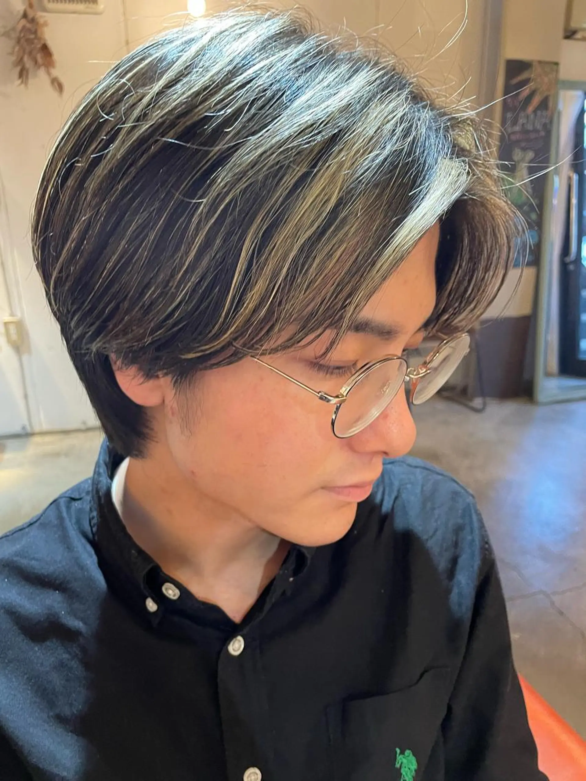ショート メンズ 京都美容師 塩のヘアスタイル