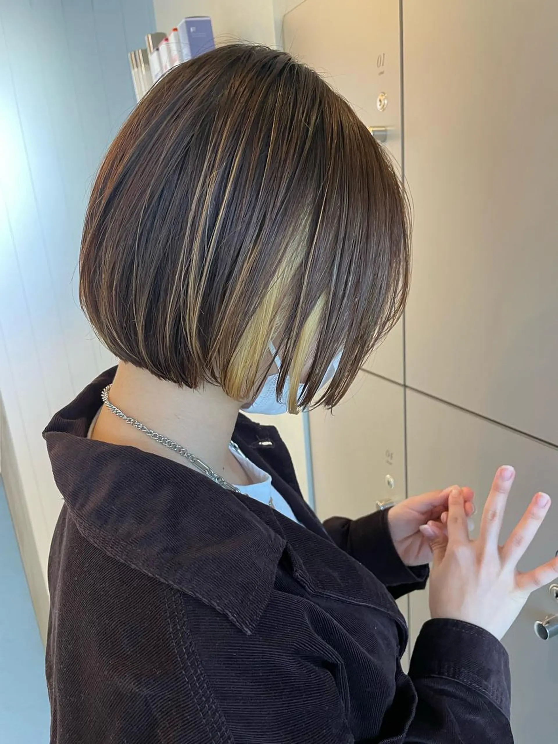 ショート 切りっぱなしボブ ショートボブ 丸みショート ミストバング ボブ C’LD hair  produce /シールドヘア所属・モテ髪/ボブ/ショー ト/アダチフウトのヘアスタイル