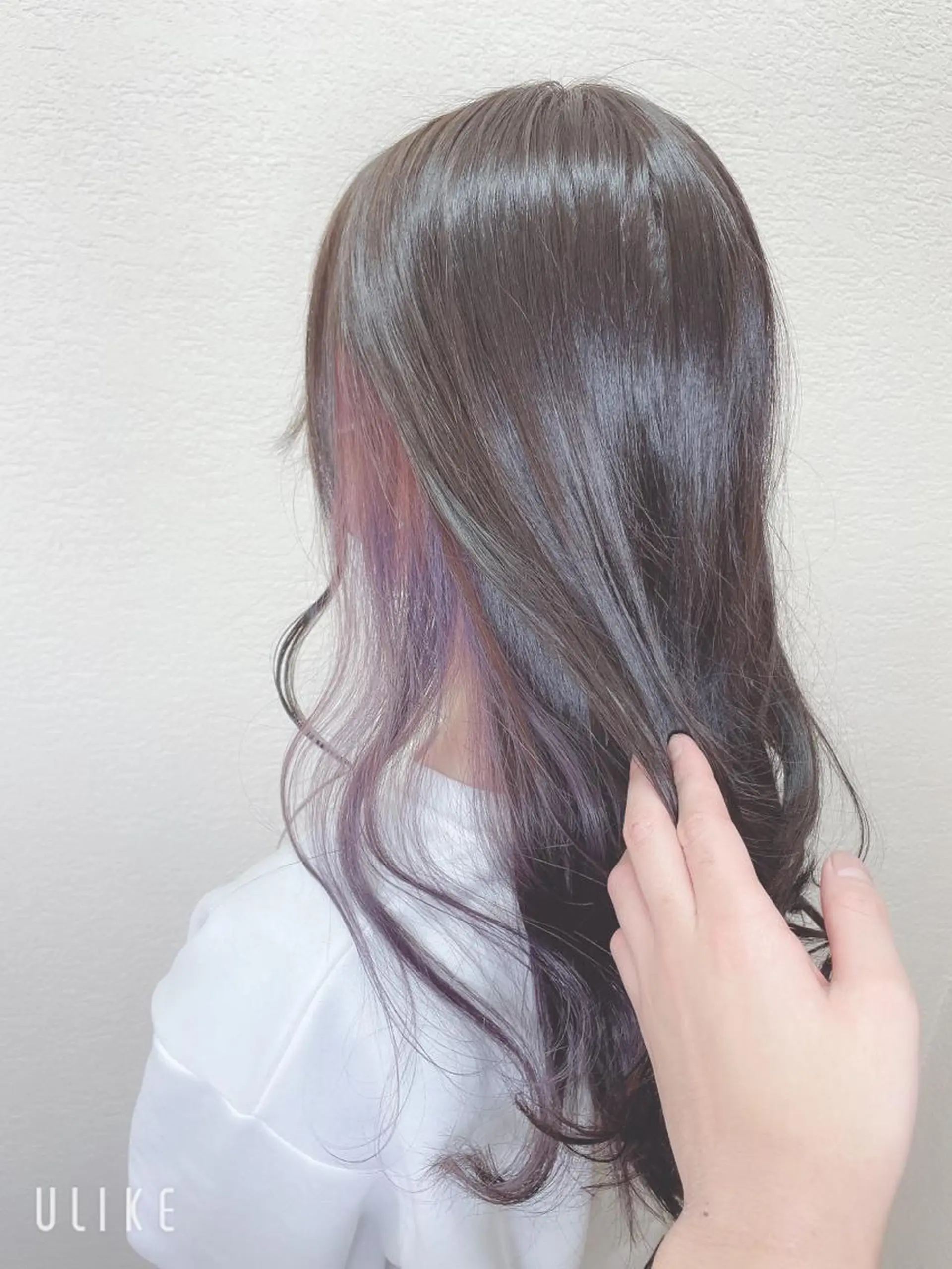 ロング カラー グレージュ バイオレットカラー バイオレットグレージュ カット ヘアカラー ❣️モードケイズ塚口 和田一将のヘアスタイル